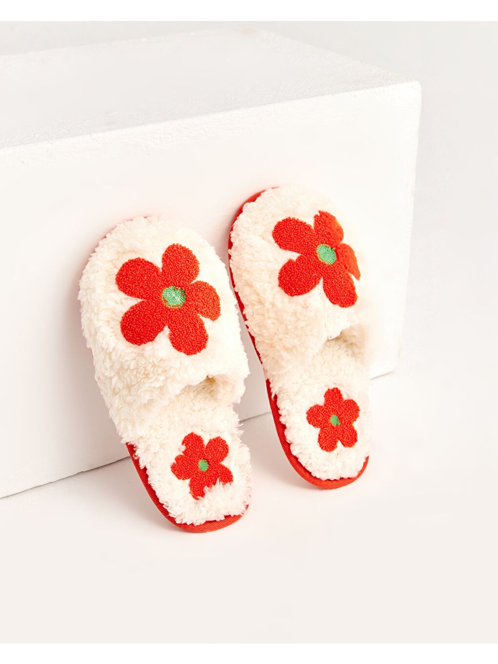 Turuncu Kadın Desenli Ev Terliği - DODO-2