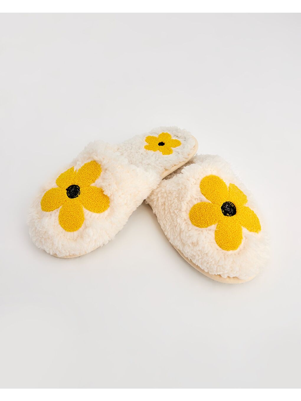 Sarı Kadın Desenli Ev Terliği - DODO