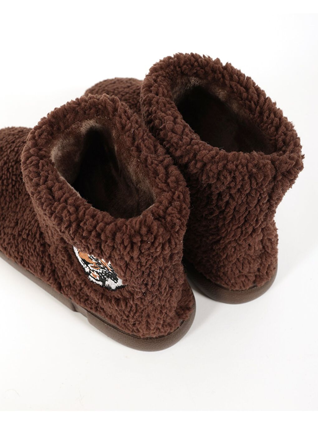 Kahverengi Kaplan Nakışlı Erkek Panduf - TIGRE-1