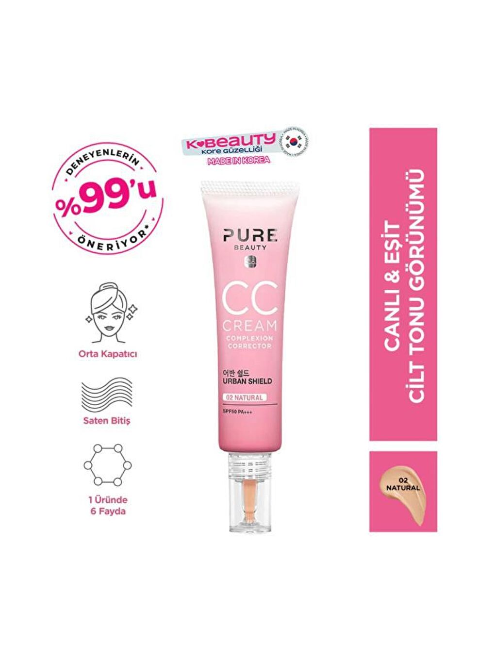 Spf50 Aydınlık Verici Cc Cream 30 Ml