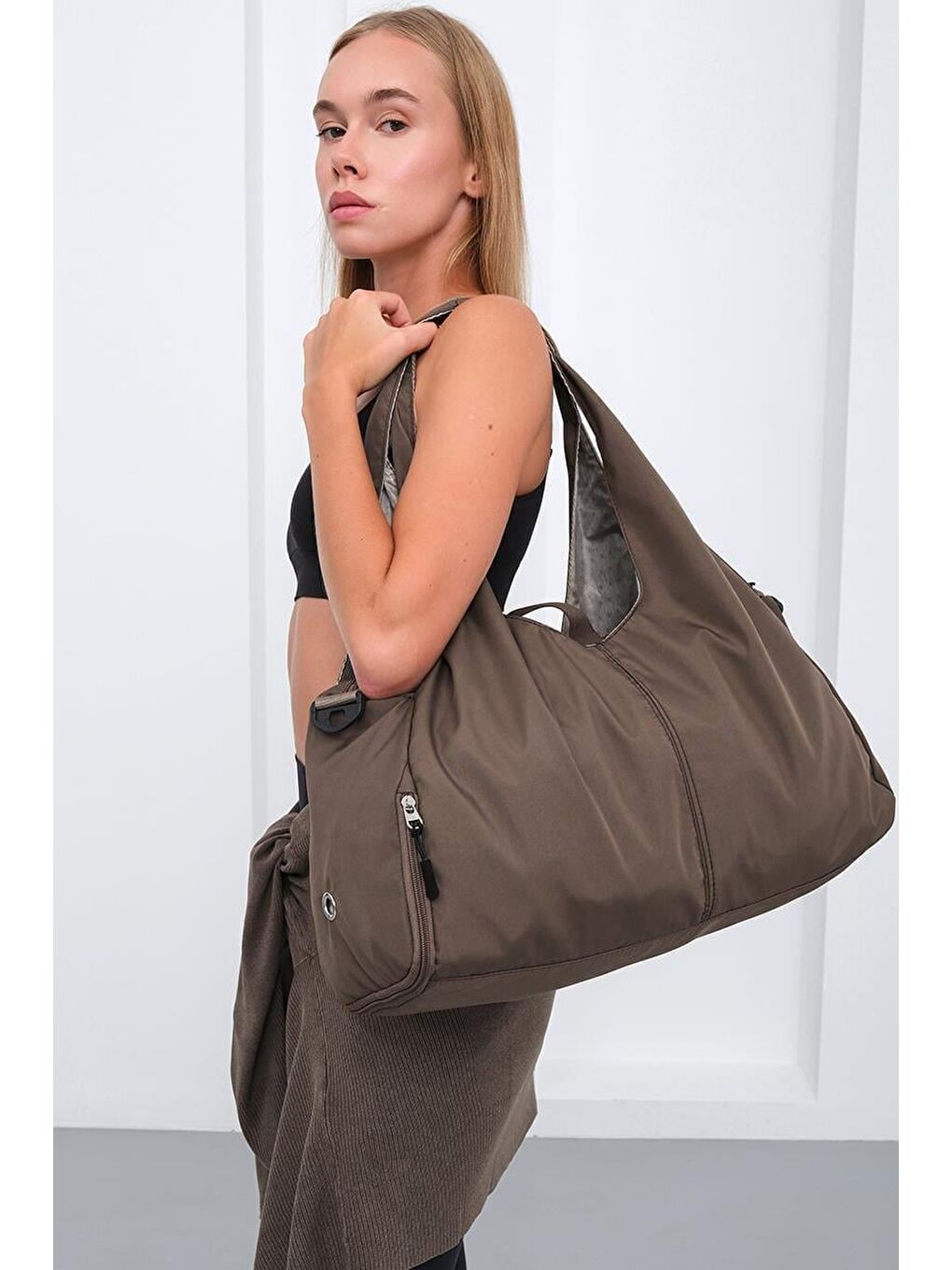 Kahverengi Giglio Spor Omuz Çantası Kahve-3