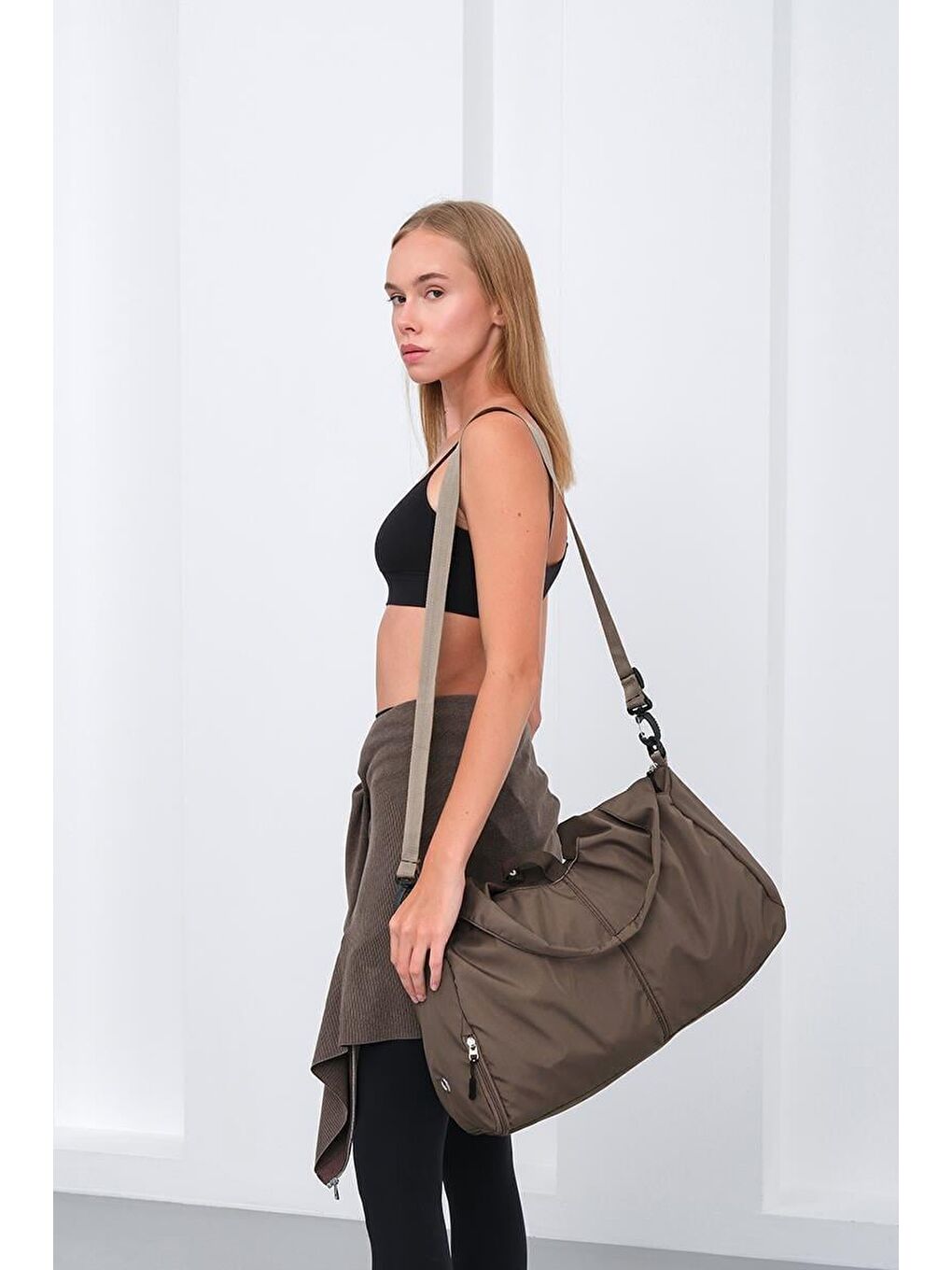 Kahverengi Giglio Spor Omuz Çantası Kahve-5