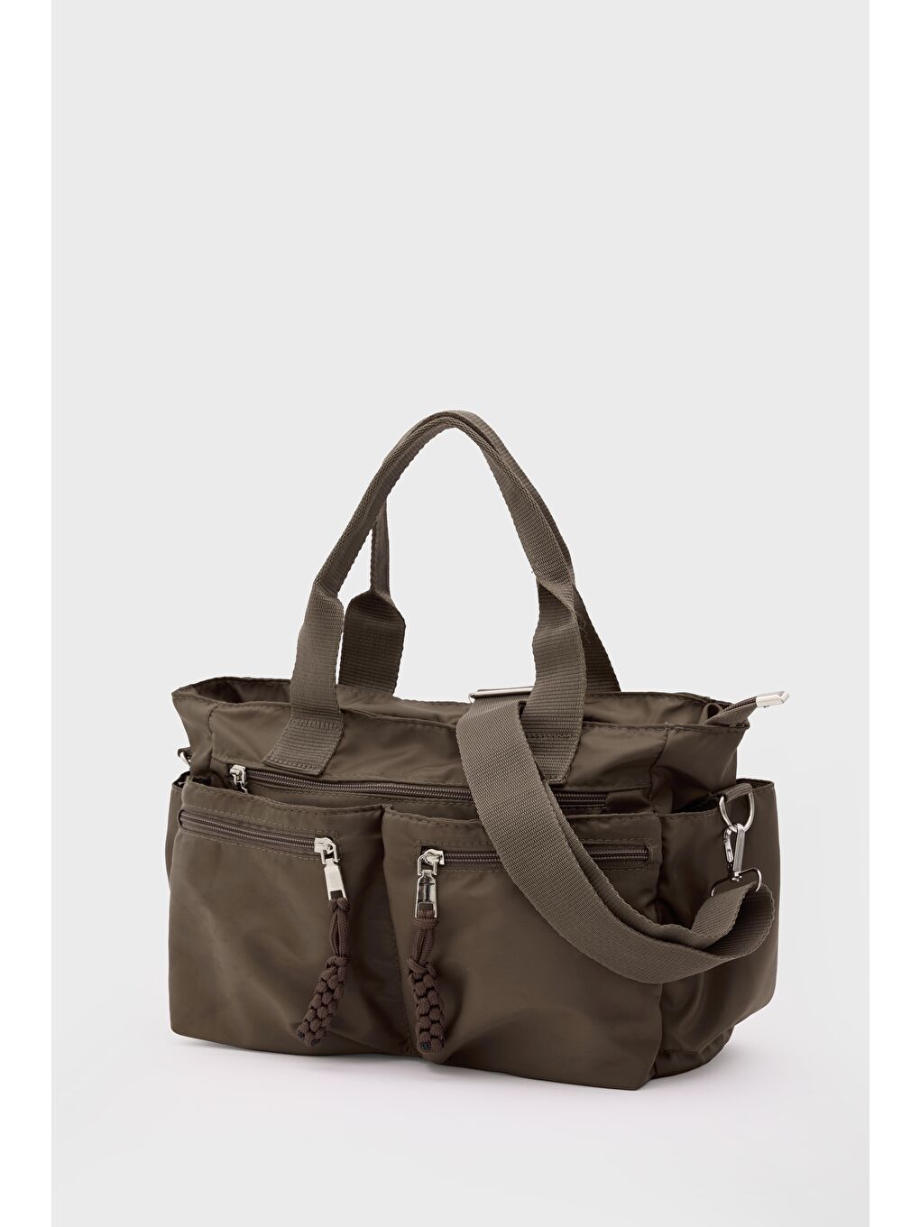 Kahverengi Bones Çok Gözlü El Ve Omuz Çantası Kahve-3