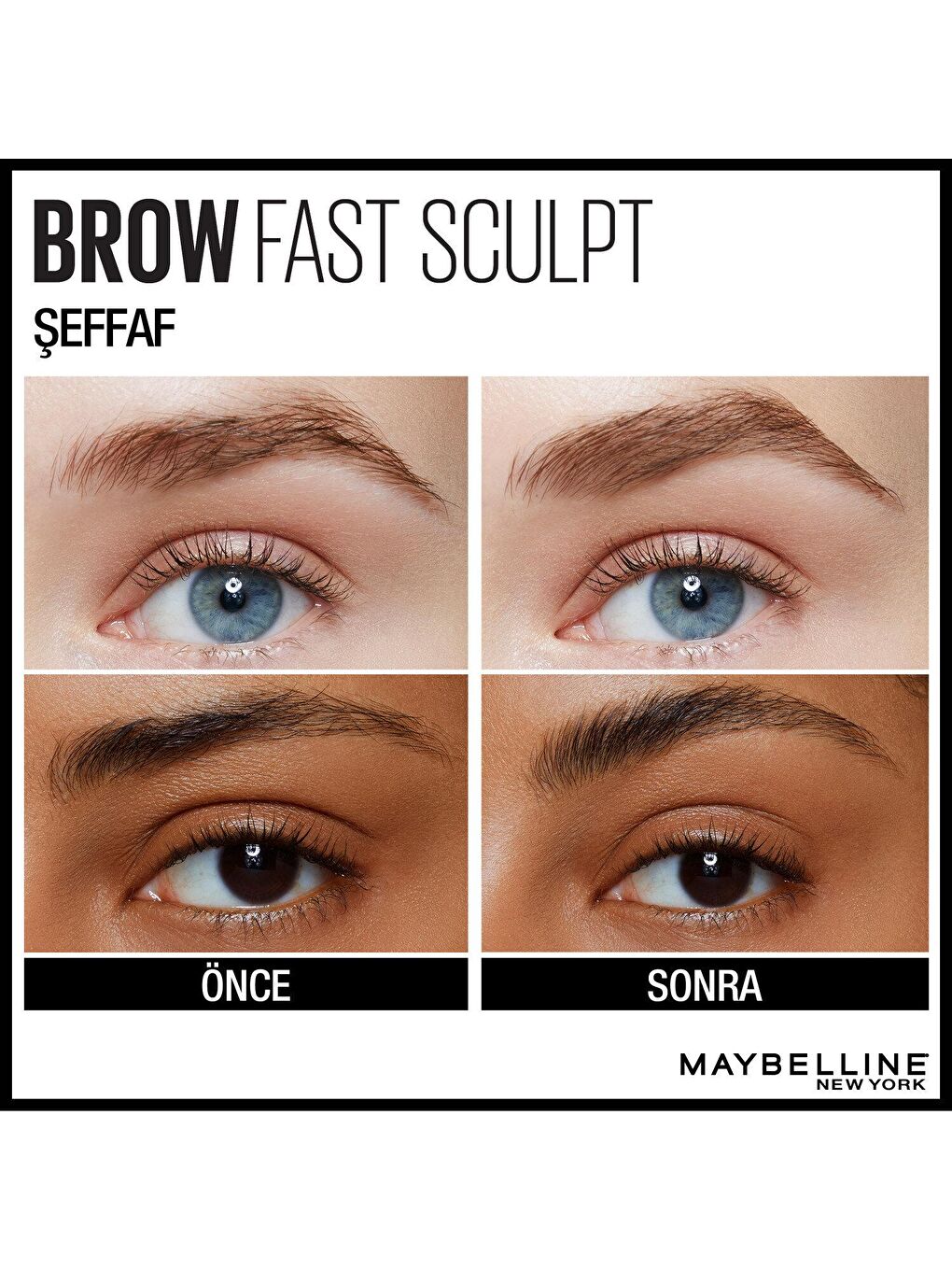 MAYBELLINE NEWYORK Kahverengi Brow Fast Sculpt Kaş Şekillendirici - 10 Clear - 3