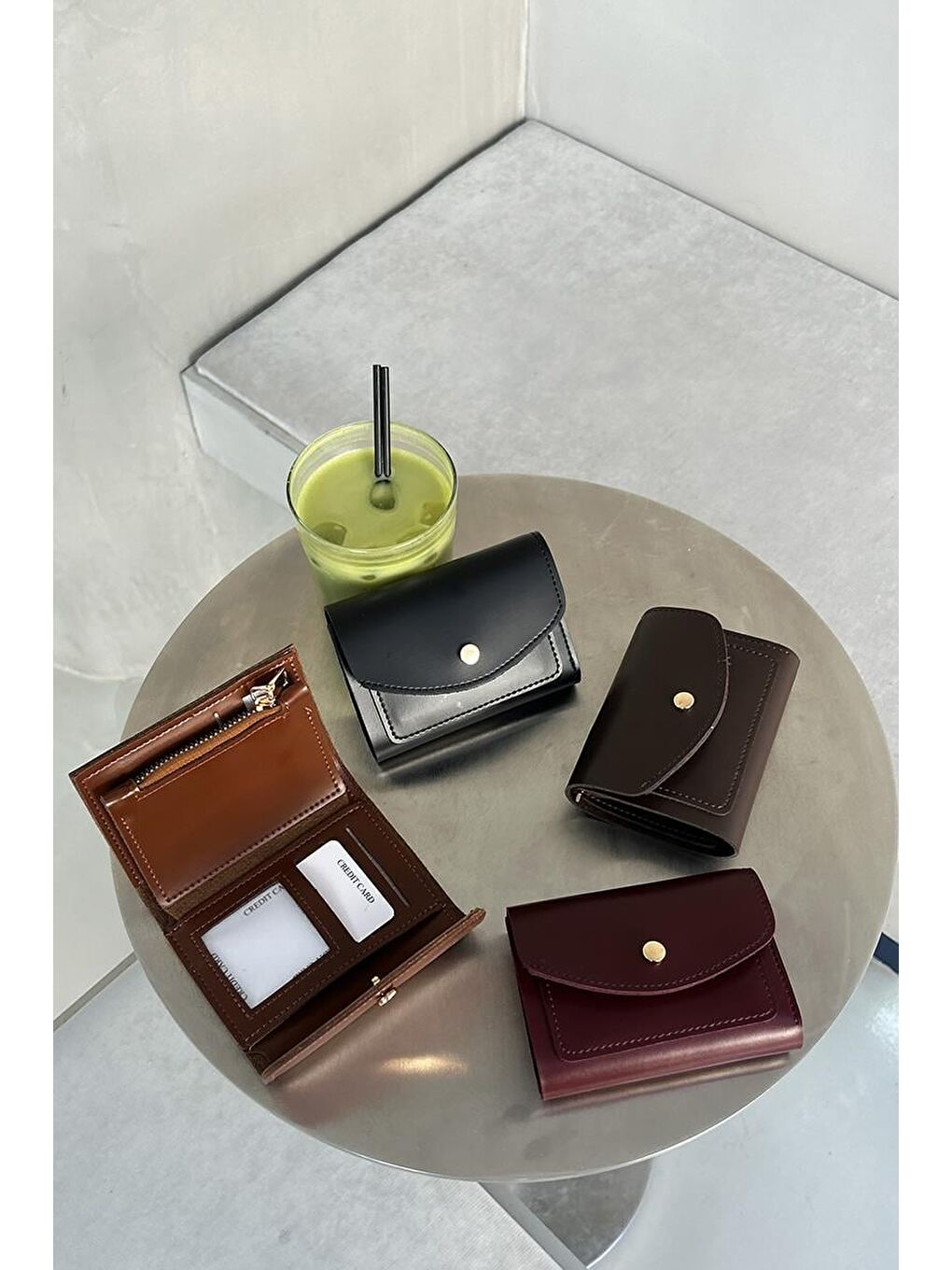 Kahverengi Pico Kapaklı Kadın Cüzdan Kahve-4