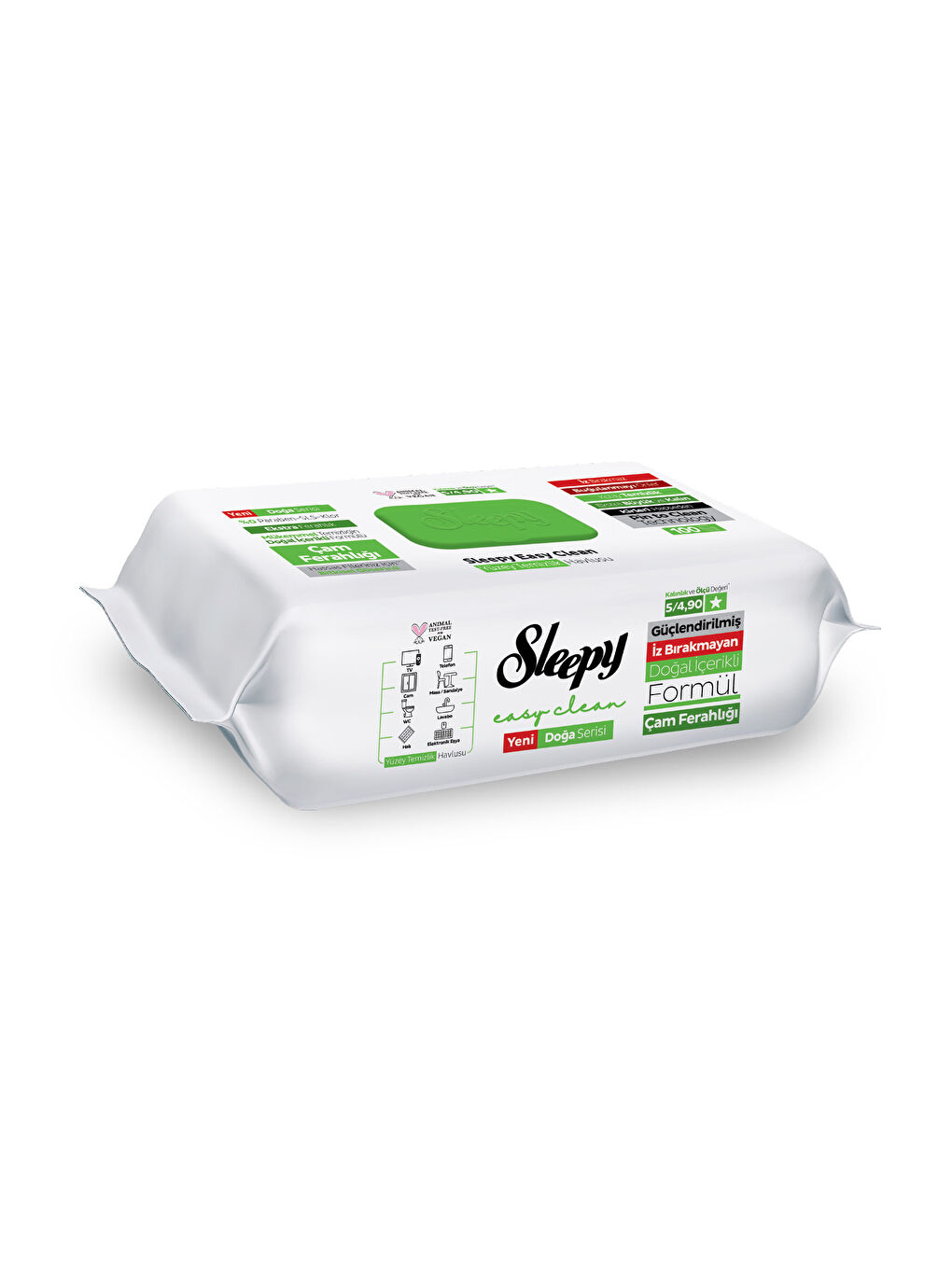 Pine Yüzey Temizlik Havlusu Mendili Çam Ferahlığı 100 Yaprak-1