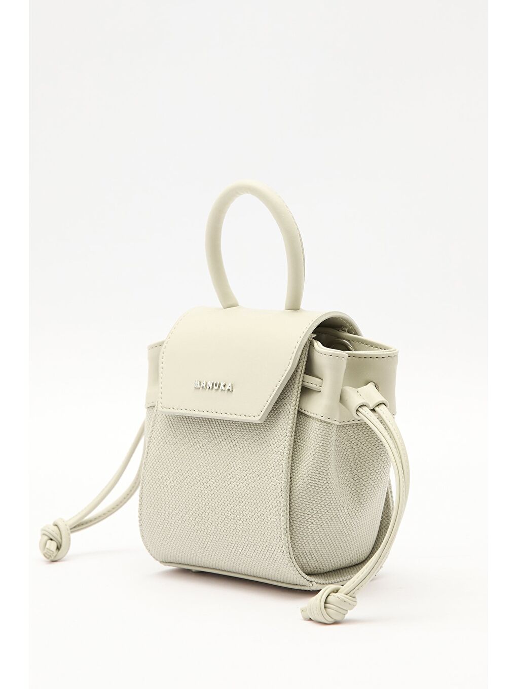 Yeşil Kanvas Kapaklı Mini Çanta Çağla-4