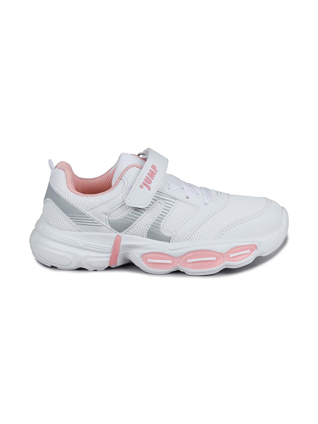 Jump Beyaz-Pembe 30037 Beyaz - Pembe Kız Çocuk Sneaker Günlük Spor Ayakkabı