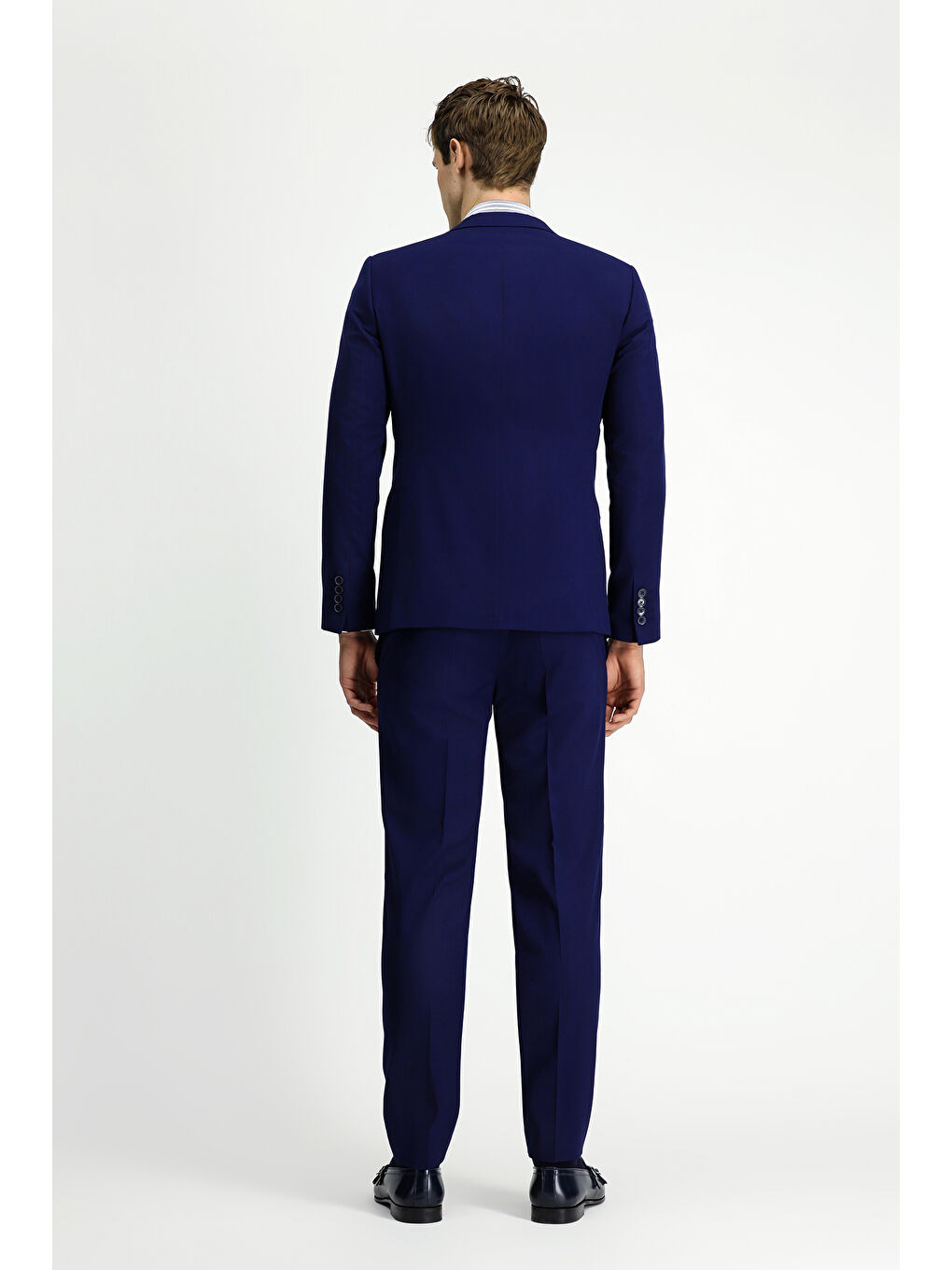 Lacivert 7 Drop Super Slim Fit Eksra Dar Kesim Takım Elbise-4