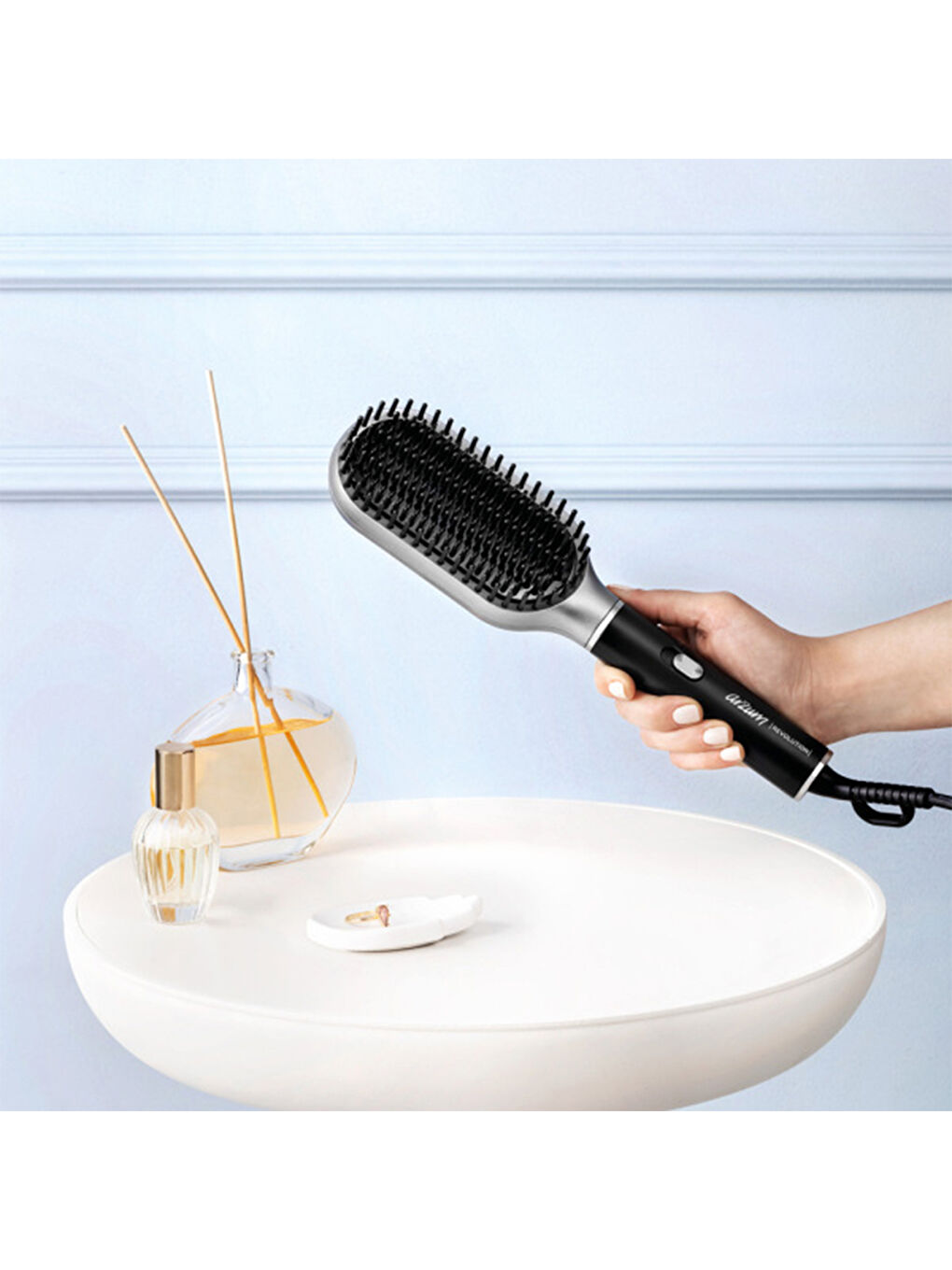 ARZUM AR5158 Revolution Saç Düzleştirici Fırça - Platin Gri - 6