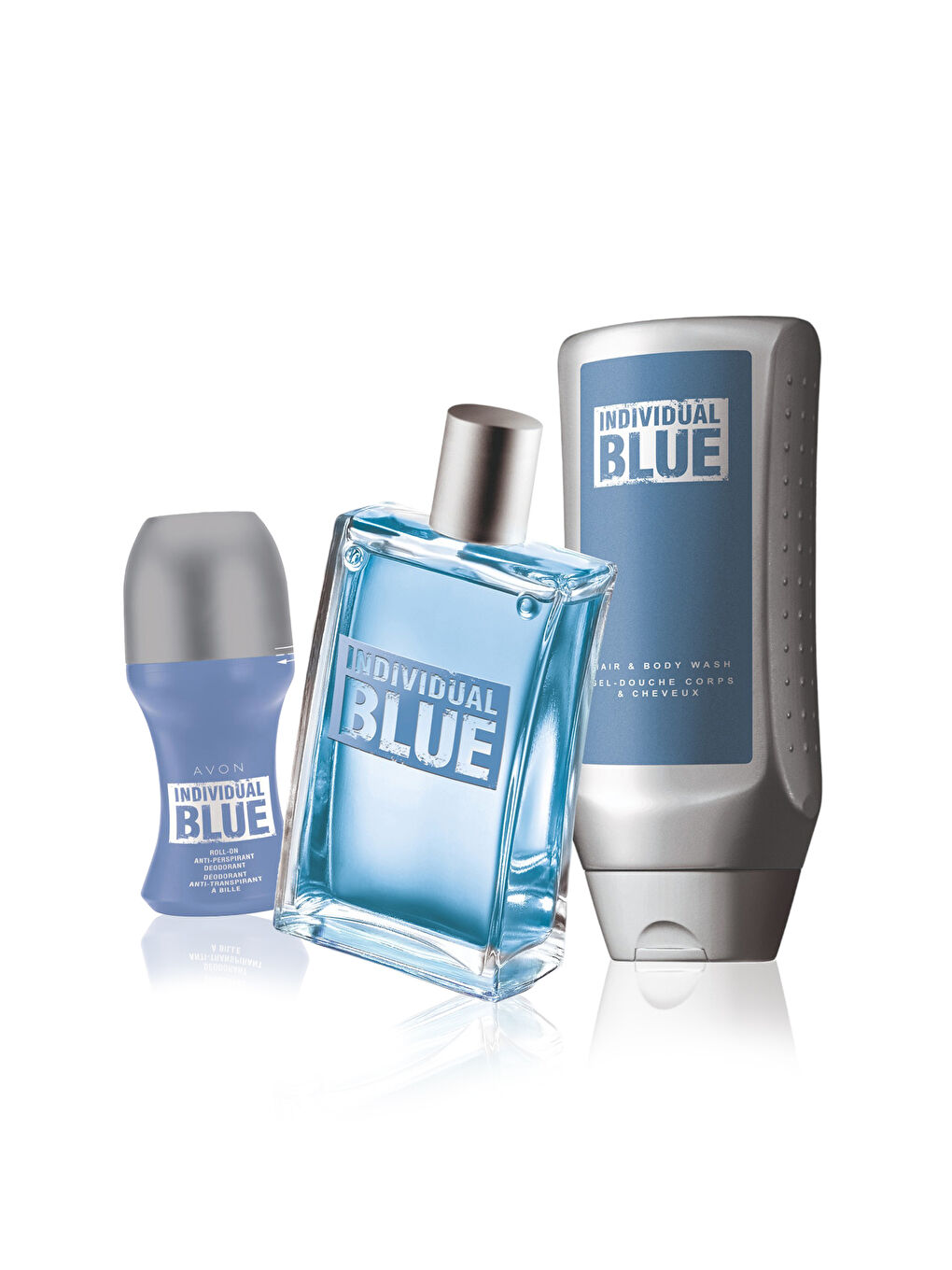 Individual Blue Erkek Parfüm Deodorant Rollon 3'lü Set