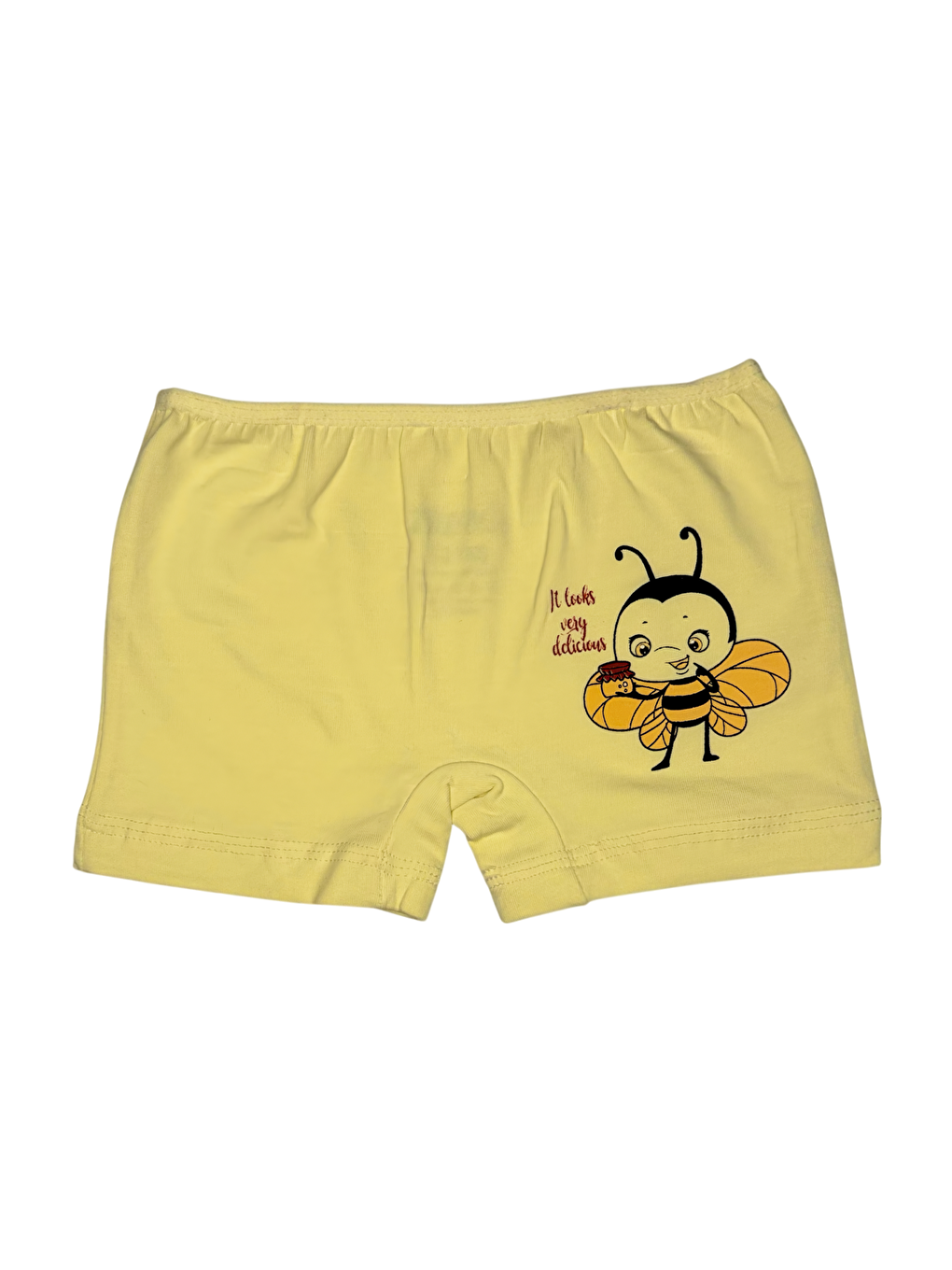 Karışık Kız Çocuk 3 lü Paket Pamuklu Elastanlı Baskılı Şort 44312-1