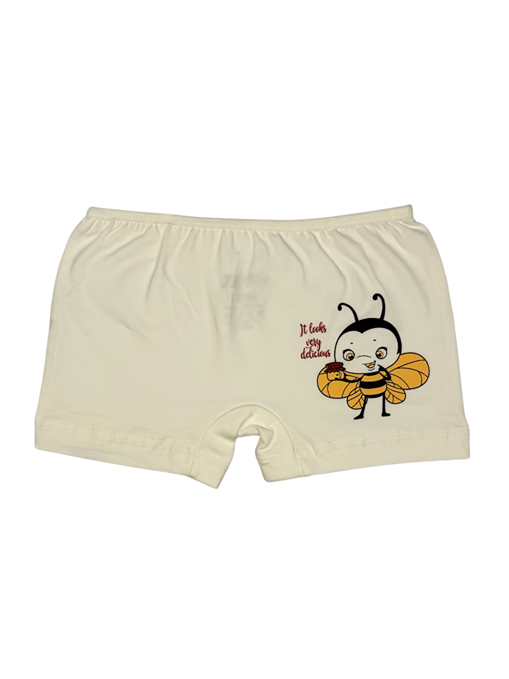 Karışık Kız Çocuk 3 lü Paket Pamuklu Elastanlı Baskılı Şort 44312-3