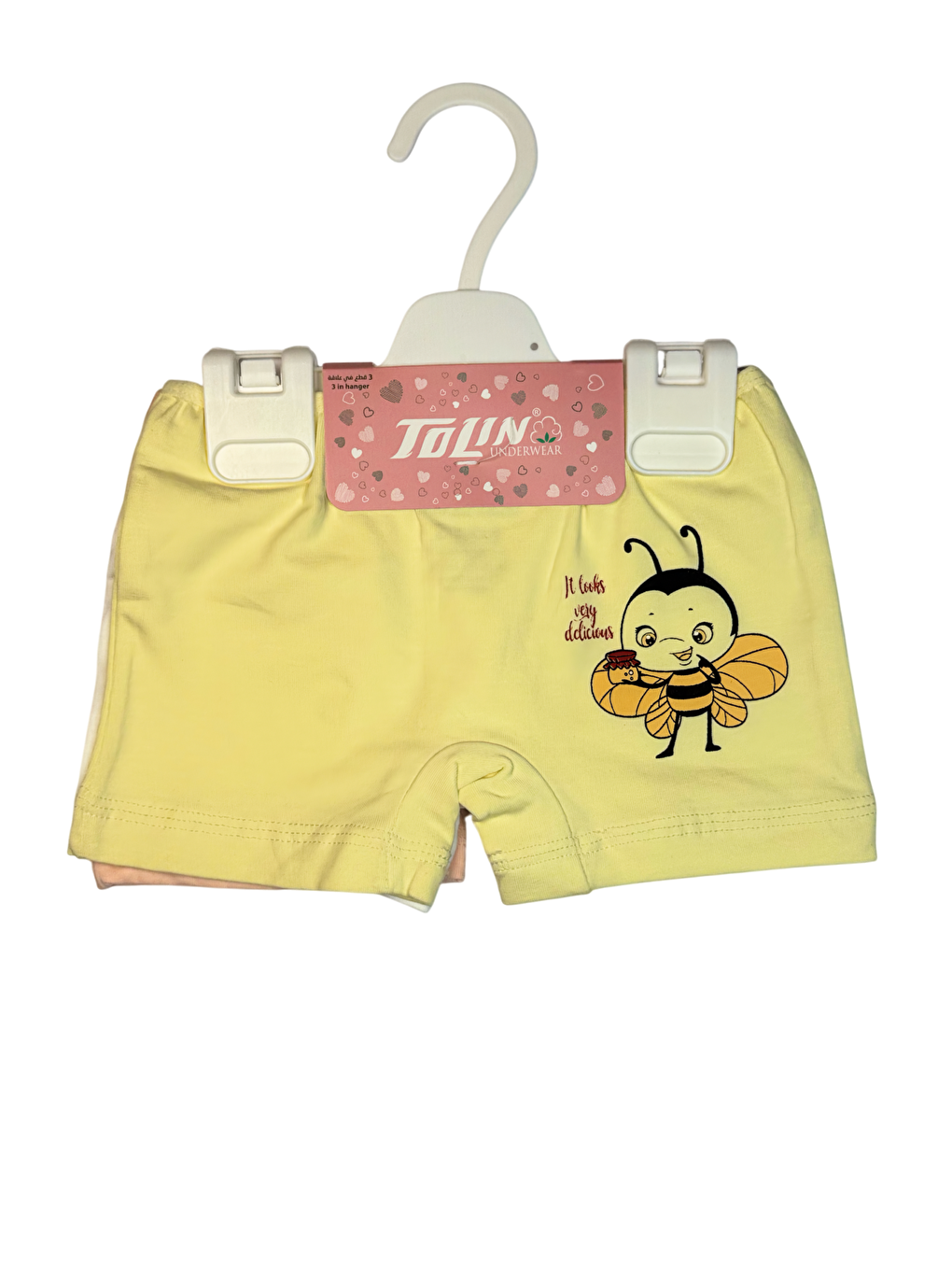 Karışık Kız Çocuk 3 lü Paket Pamuklu Elastanlı Baskılı Şort 44312-4