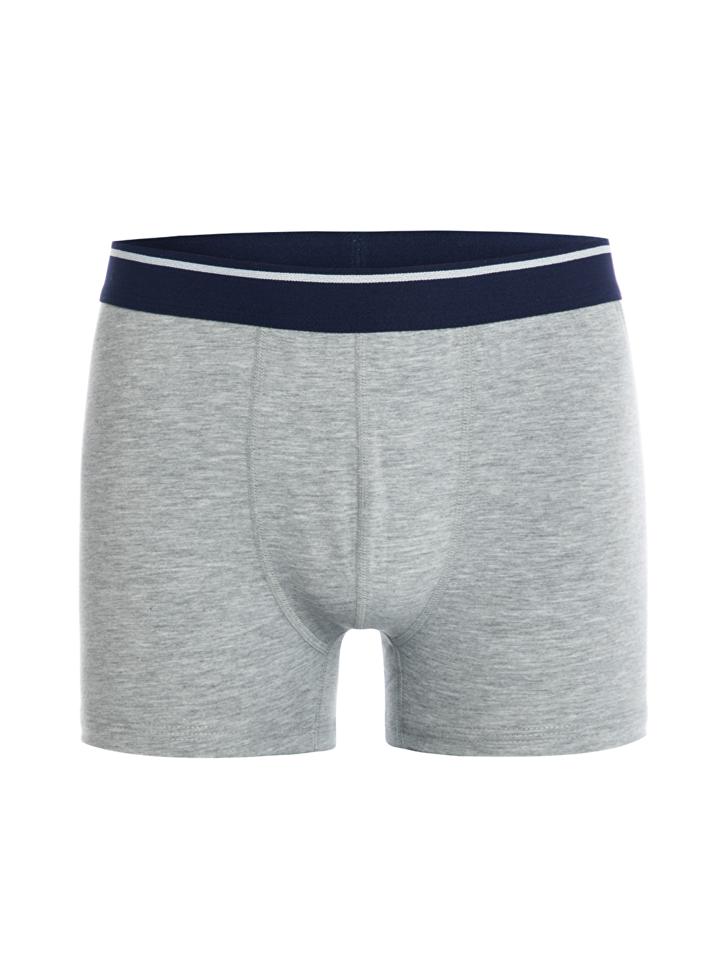 Gri Erkek 3 lü Pamuklu Elastanlı Renkli Boxer Seti 4147-1