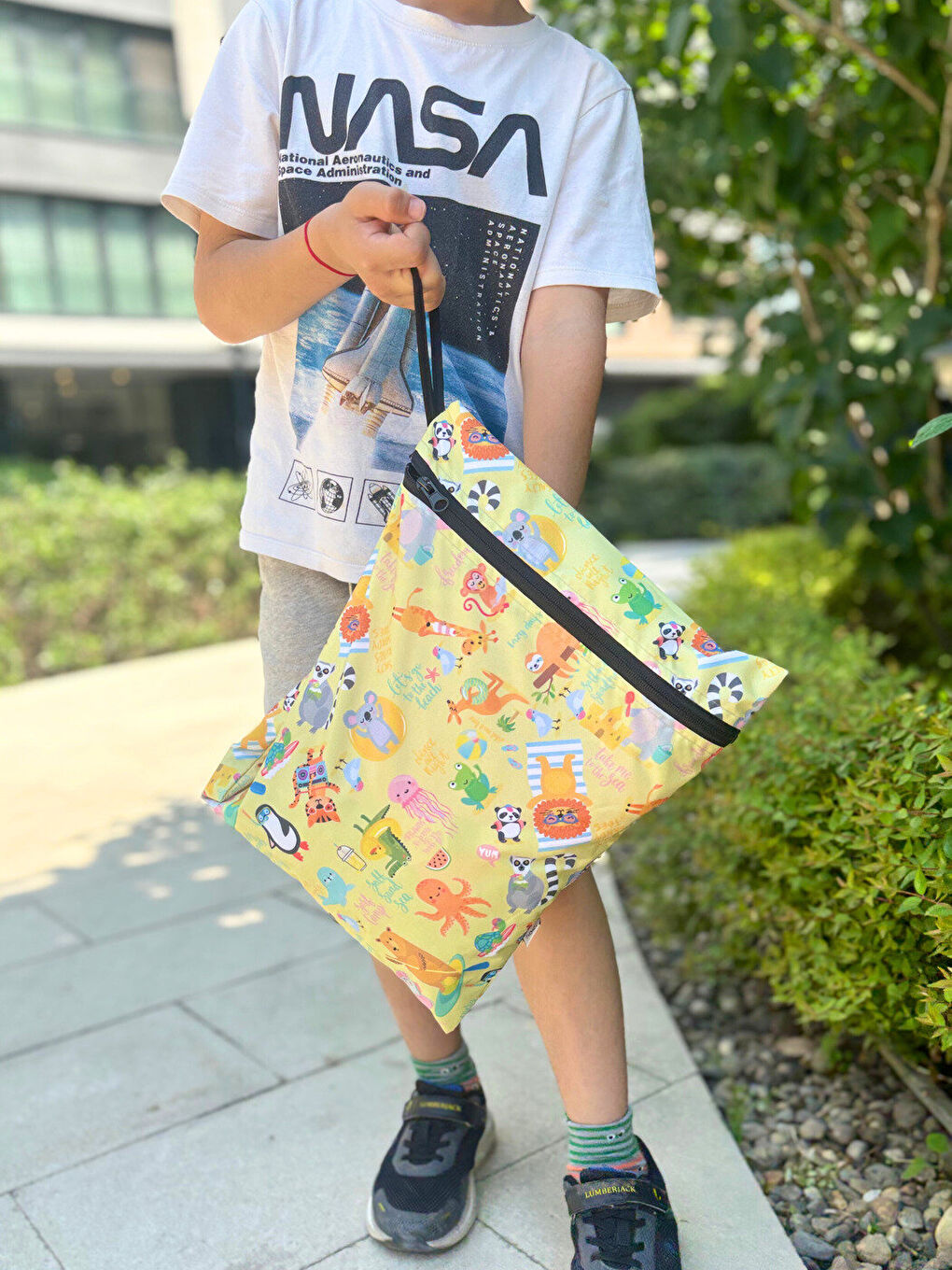 Beyaz 2 adet, 36x30cm Summer, Sıvı Geçirmeyen Çok Amaçlı Islak Mayo, Havlu, Kirli Kıyafet Çantası, Torbası-4