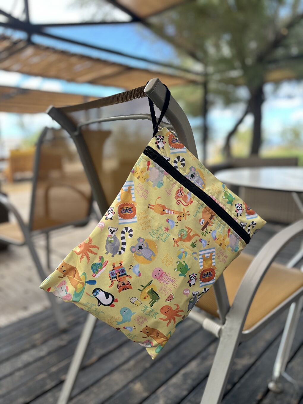 Beyaz 2 adet, 36x30cm Summer, Sıvı Geçirmeyen Çok Amaçlı Islak Mayo, Havlu, Kirli Kıyafet Çantası, Torbası-5