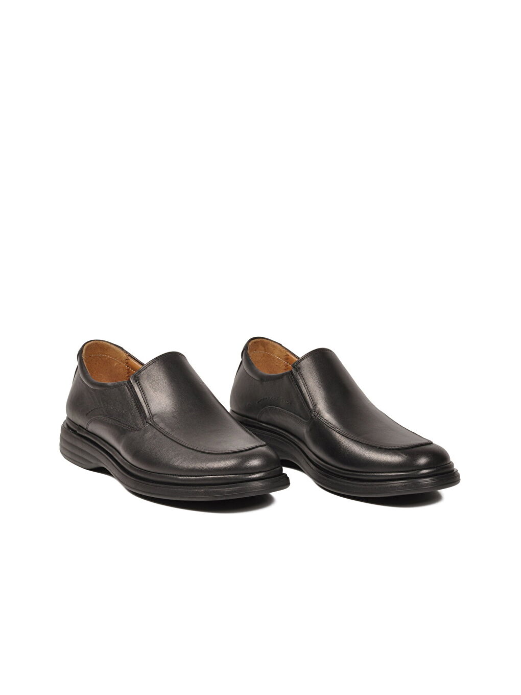 Siyah Hakiki Deri Erkek Casual Ayakkabı 416 M-2