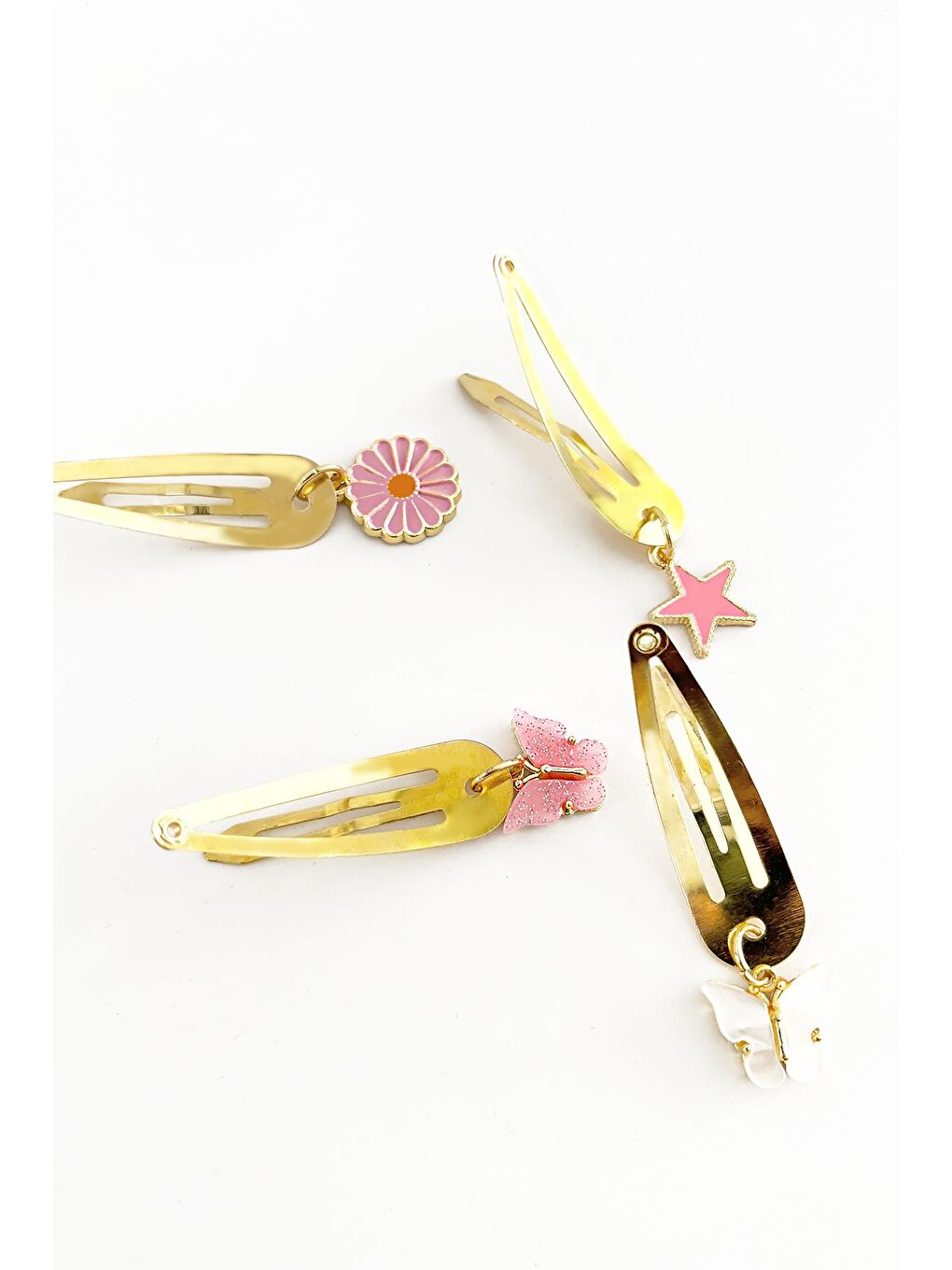 Pembe Cicili Çıtçıt Toka Seti-4