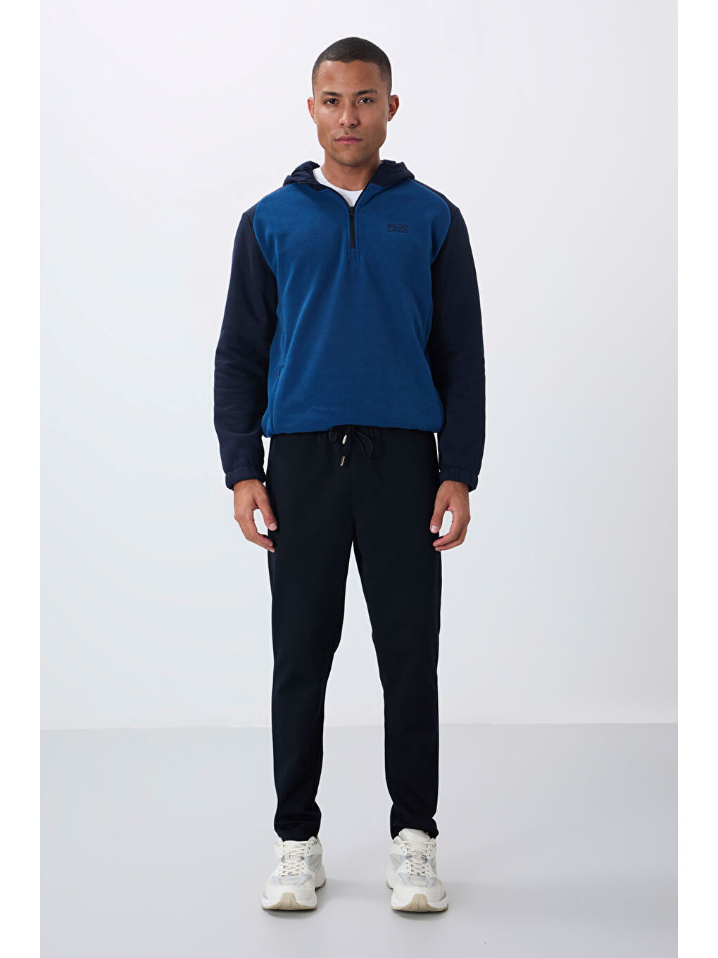 Lacivert Yüzeyi Dokulu Standart Fit Erkek Eşofman Alt - 82155-1