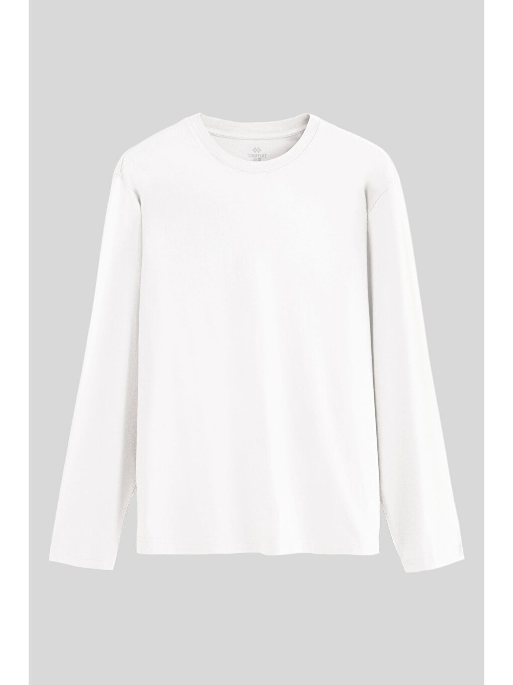 Beyaz Standart Fit Basic O Yaka Erkek Sweatshirt - 87997