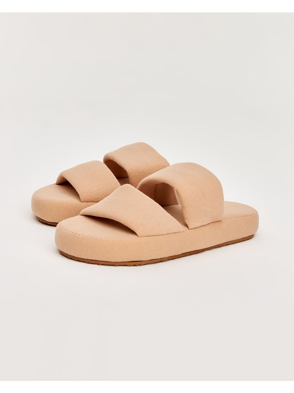 Bej Kadın Ev Terliği - POLİ-F-4