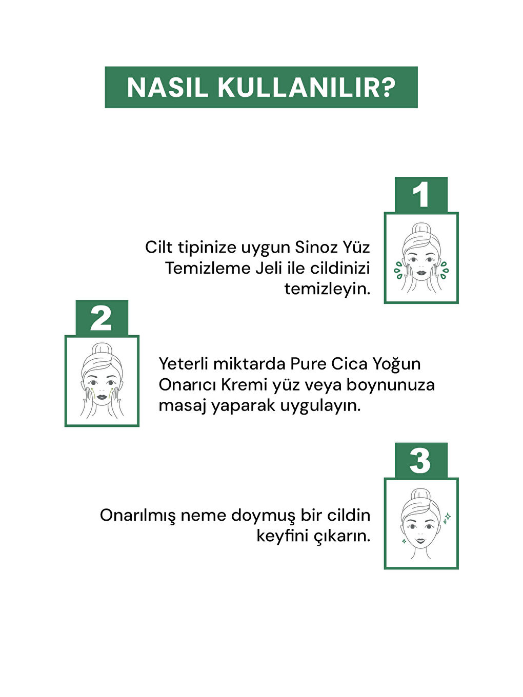 Pure Cica Yoğun Onarıcı Nemlendirici Bakım Kremi 50 ML Tahriş Olmuş Hasarlı Ciltler için-3