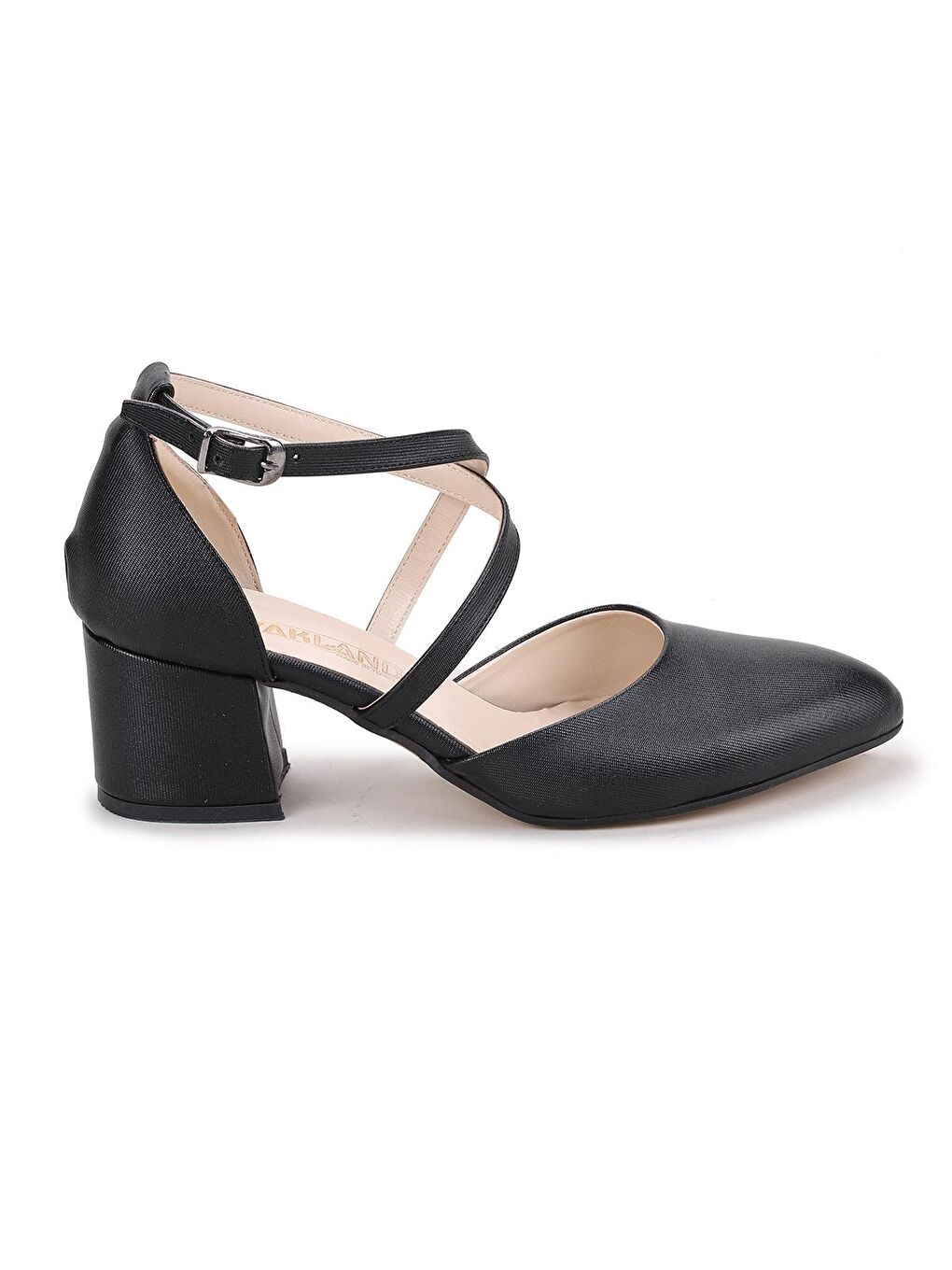 Siyah Parlak 5 Cm Topuklu Kadın Ayakkabı Tier 1990.116-3