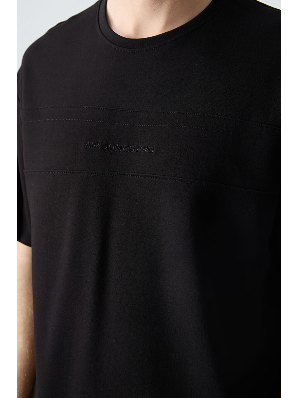 Siyah Pamuklu Kalın Yumuşak Dokulu Oversize Fit Basic Erkek Şort Takım - 85257-3