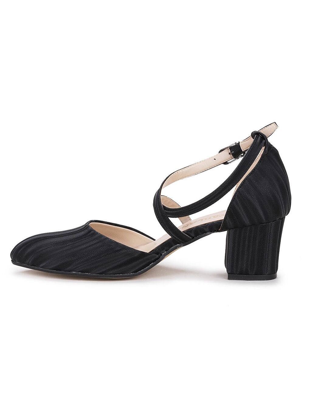 Siyah 5 Cm Topuklu Kadın Ayakkabı Tier 1990-116 3-D-4