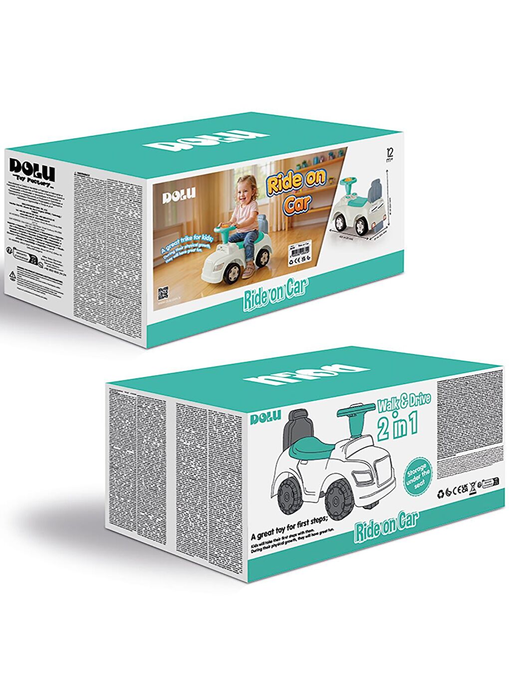 Step Car 2 In 1 Kutuda - Yeşil Standart-1