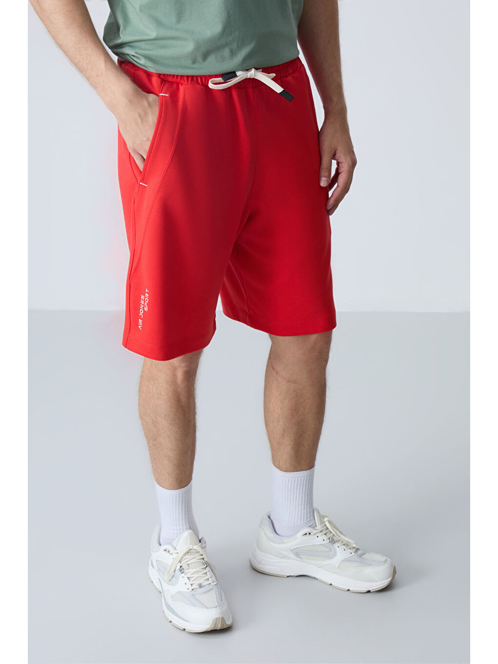 Kırmızı Fiesta Pamuklu Kalın Yumuşak Dokulu Standart  Fit Basic Erkek Şort  - 81278-3