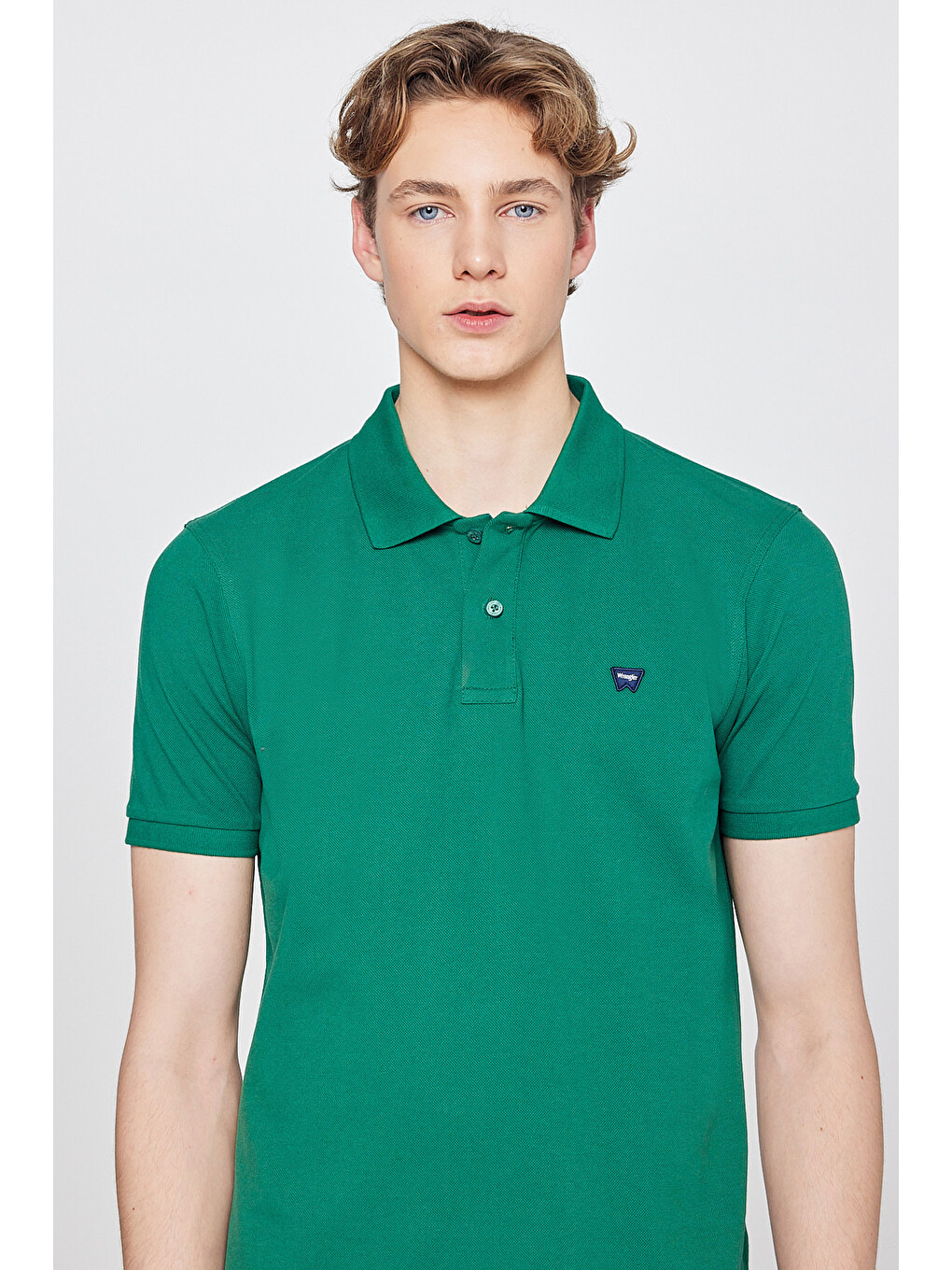 Regular Fit Polo Yaka %100 Pamuk Yeşil Tişört-3