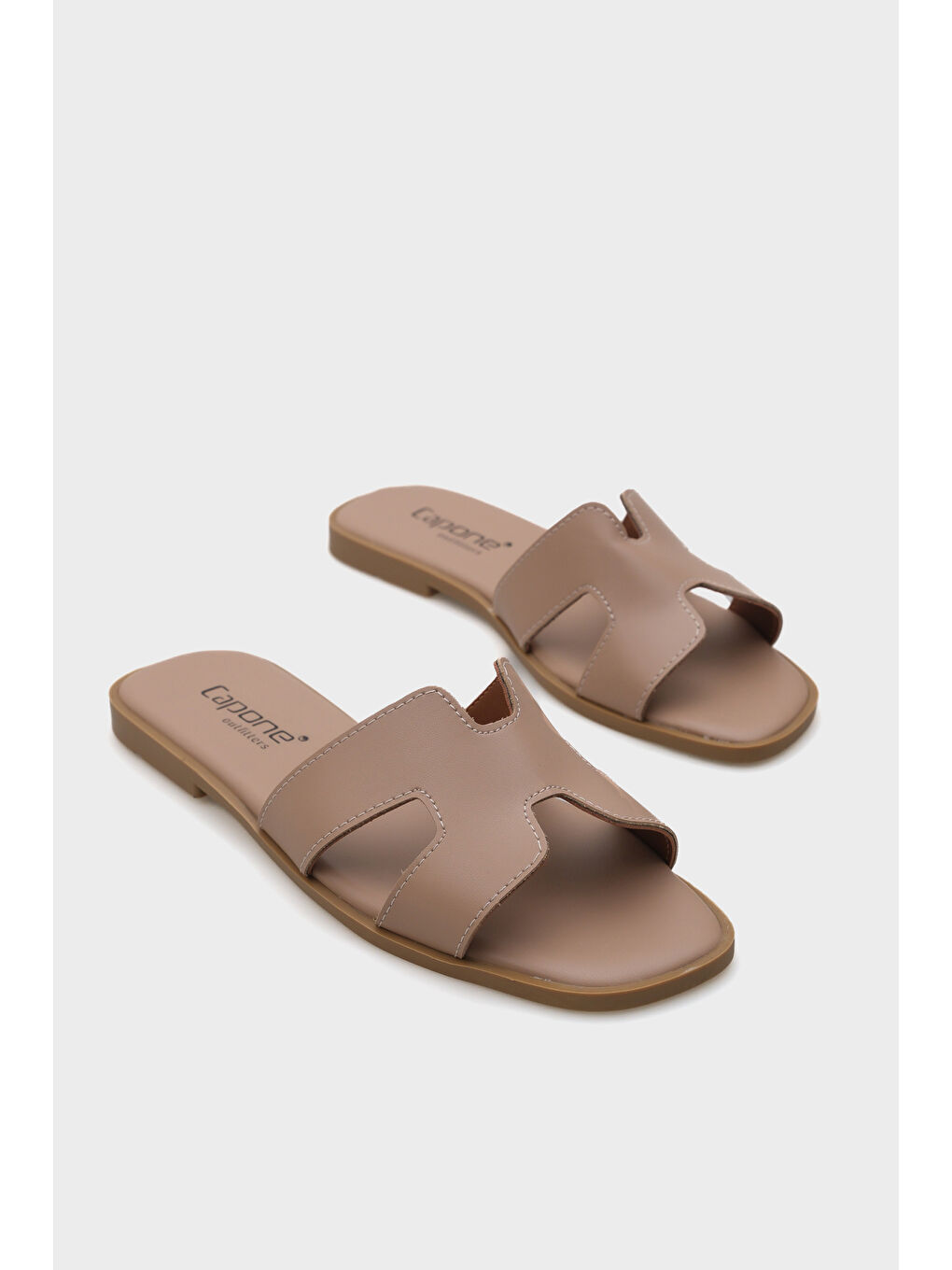 Bej Cilt Halsey Kadın Terlik-1