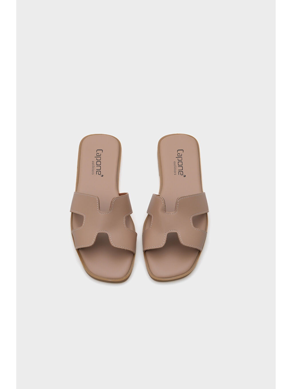 Bej Cilt Halsey Kadın Terlik-4