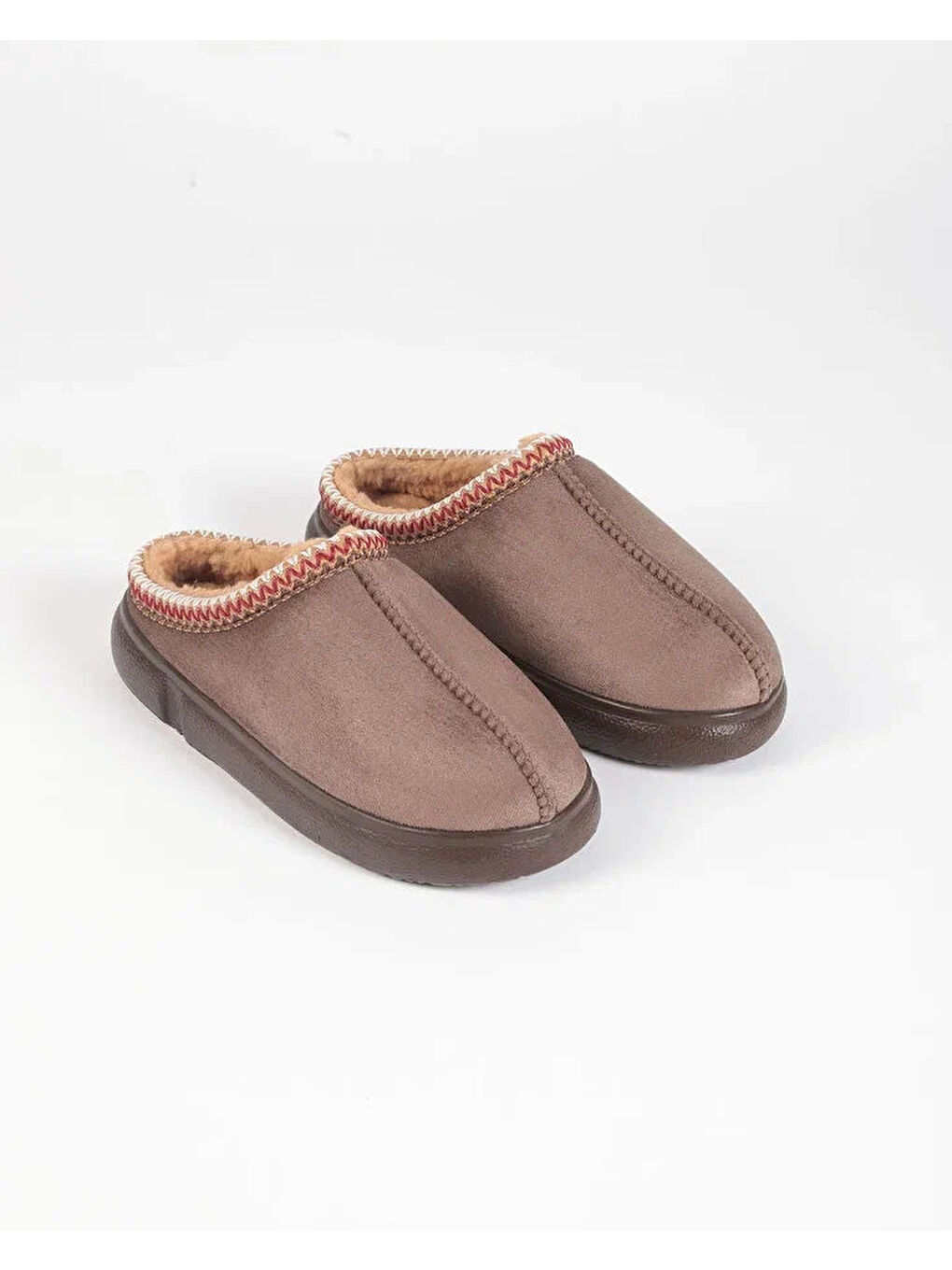 Bej Kadın Etnik Desenli Ev İçi Ayakkabı - Mary