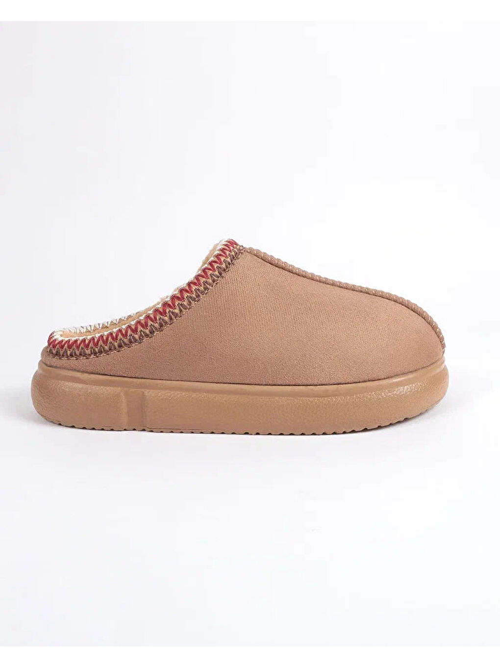 Kahverengi Kadın Etnik Desenli Ev İçi Ayakkabı - Mary-2