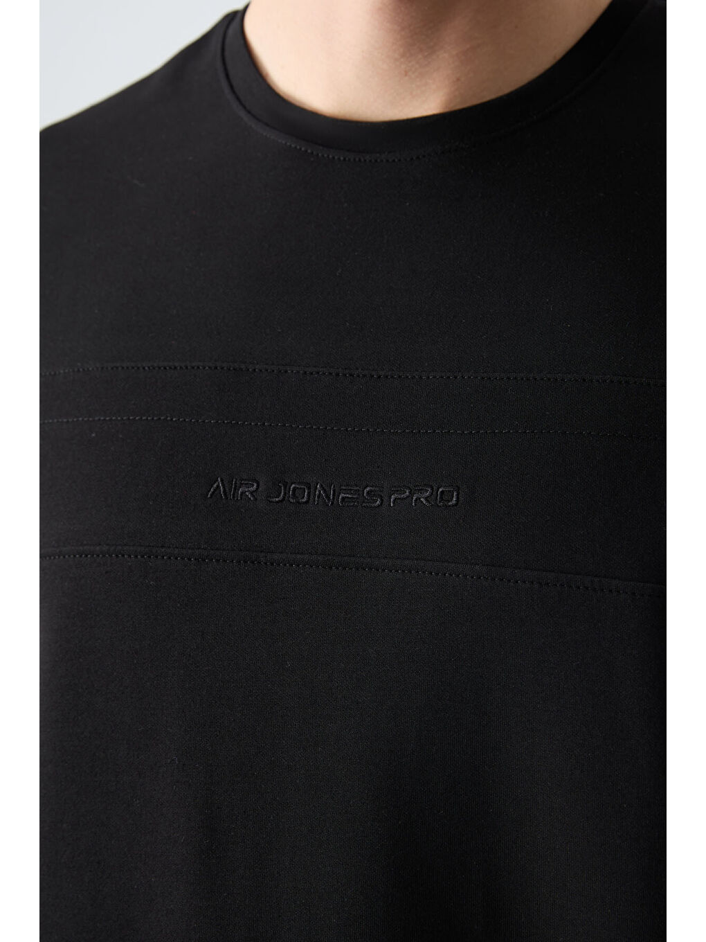 Siyah Pamuklu Kalın Yumuşak Dokulu Oversize Fit Basic Erkek Eşofman Takım - 85261-2