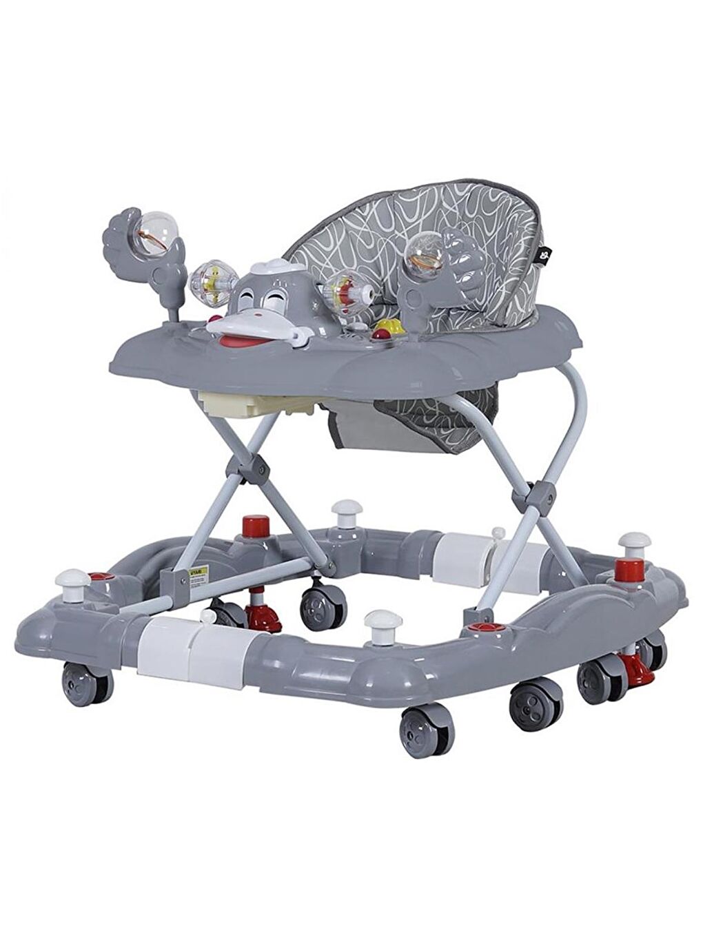 Kiddy Sallanmalı Bebek Yürüteci - Gri