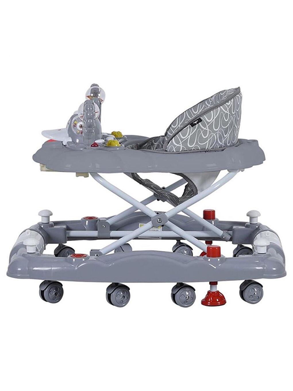 Kiddy Sallanmalı Bebek Yürüteci - Gri-1