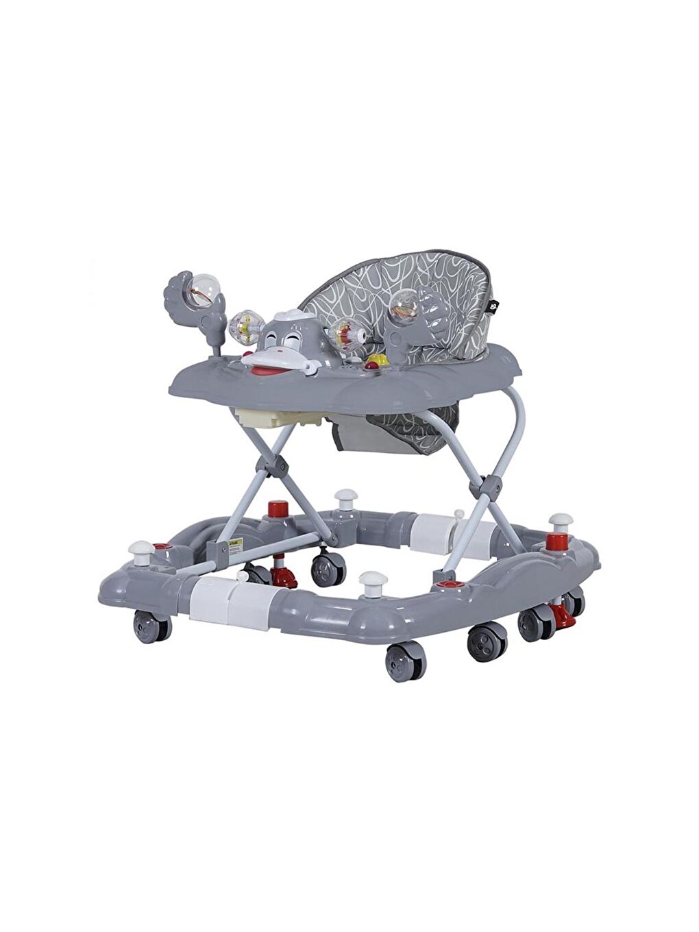 Kiddy Sallanmalı Bebek Yürüteci - Gri-2