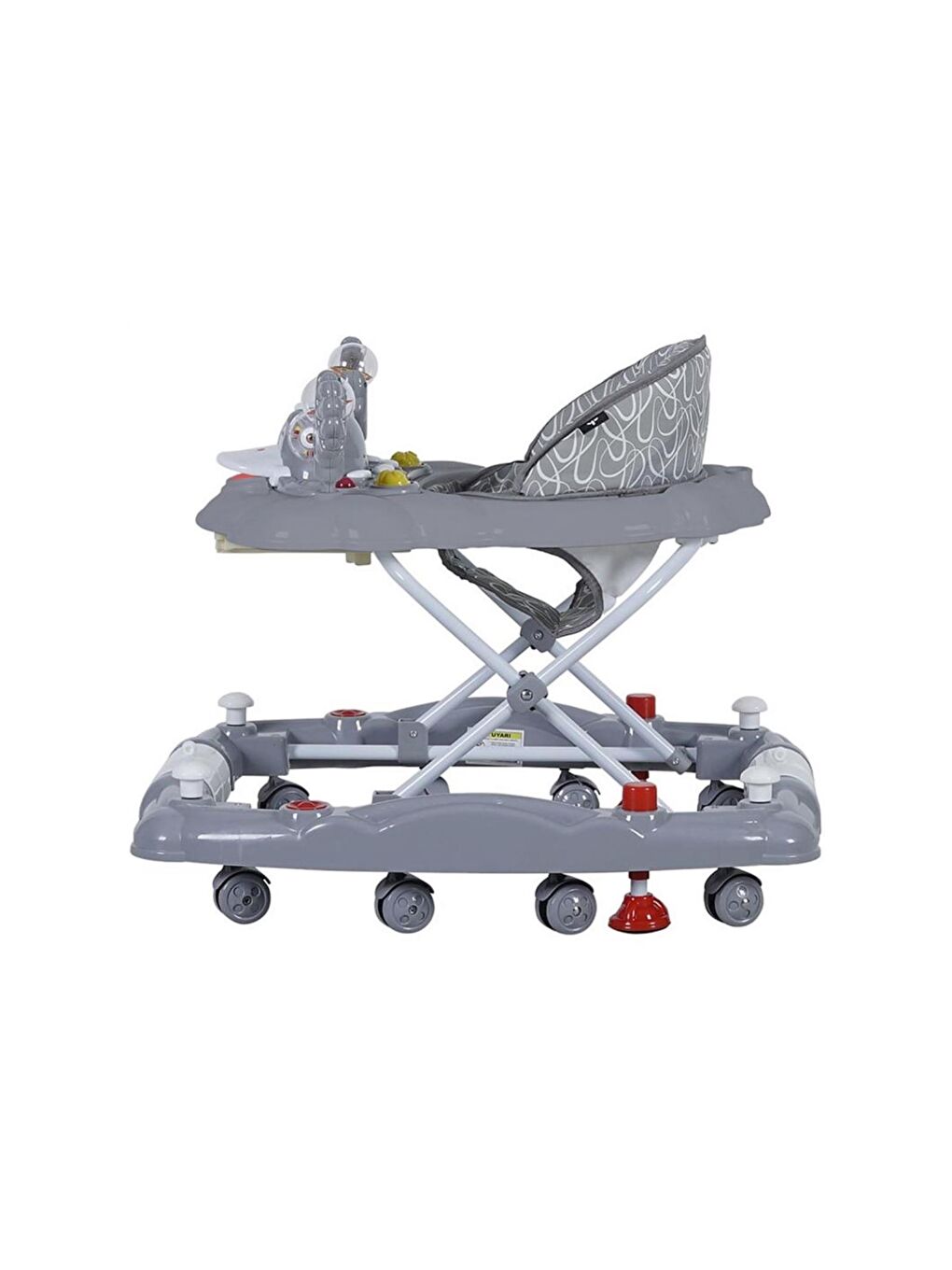 Kiddy Sallanmalı Bebek Yürüteci - Gri-9