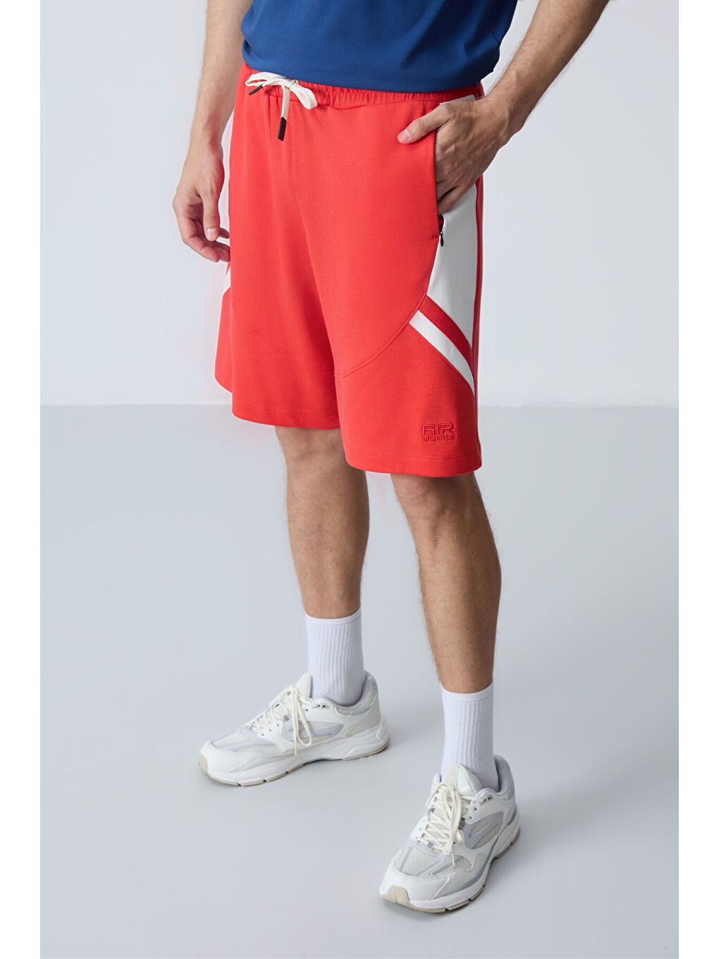 Kırmızı Fiesta Pamuklu Kalın Yumuşak Dokulu Standart Fit Basic Erkek Şort  - 81281-3