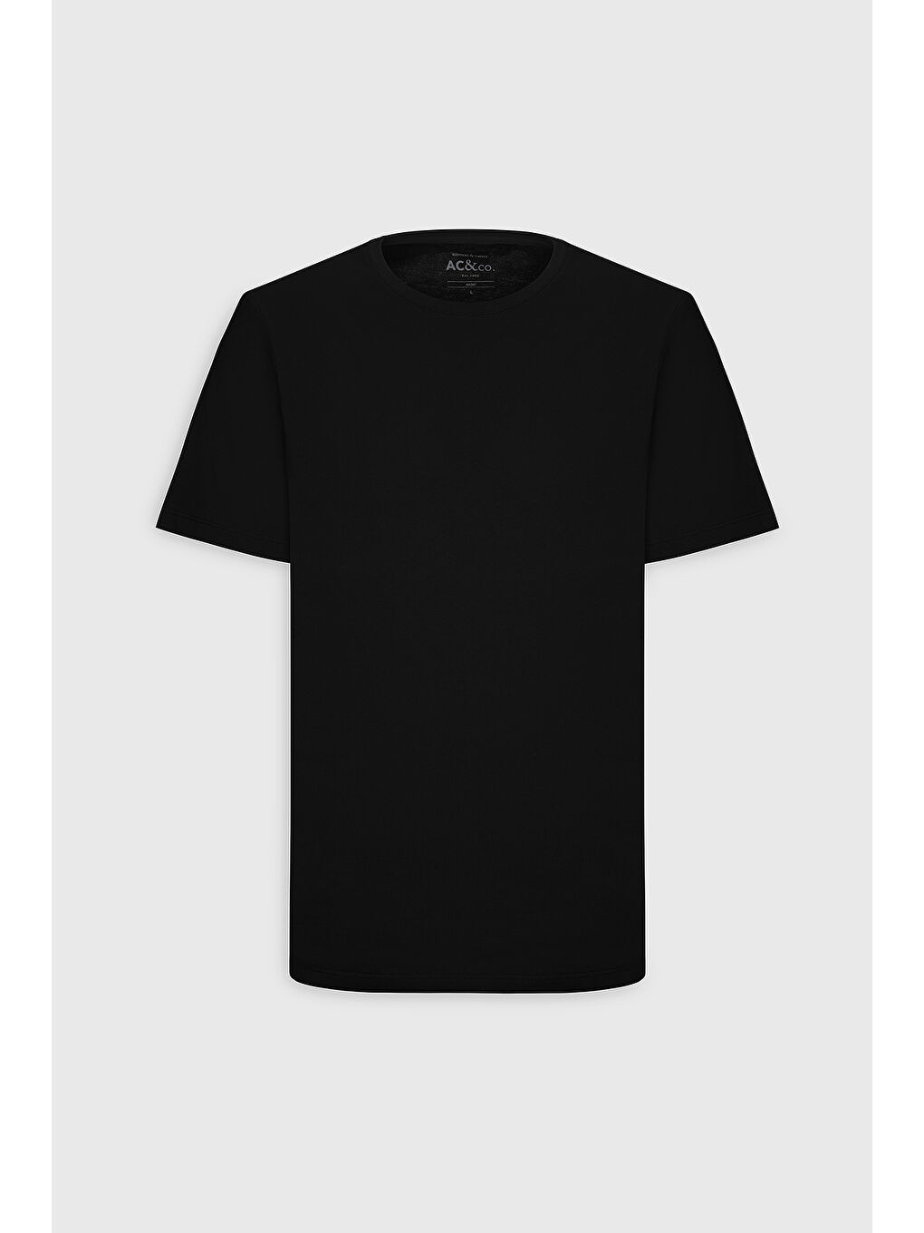 Erkek Siyah Slim Fit Dar Kesim %100 Pamuk Bisiklet Yaka Kısa Kollu Tişört-9