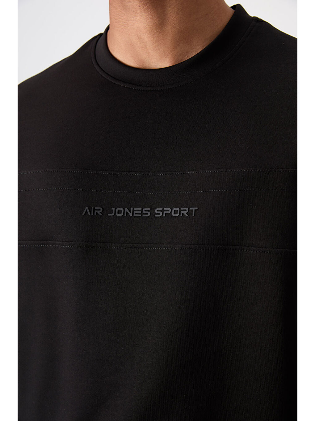 Siyah Pamuklu Kalın Yumuşak Dokulu Comfort Fit Baskılı Erkek Eşofman Takım - 85253-3