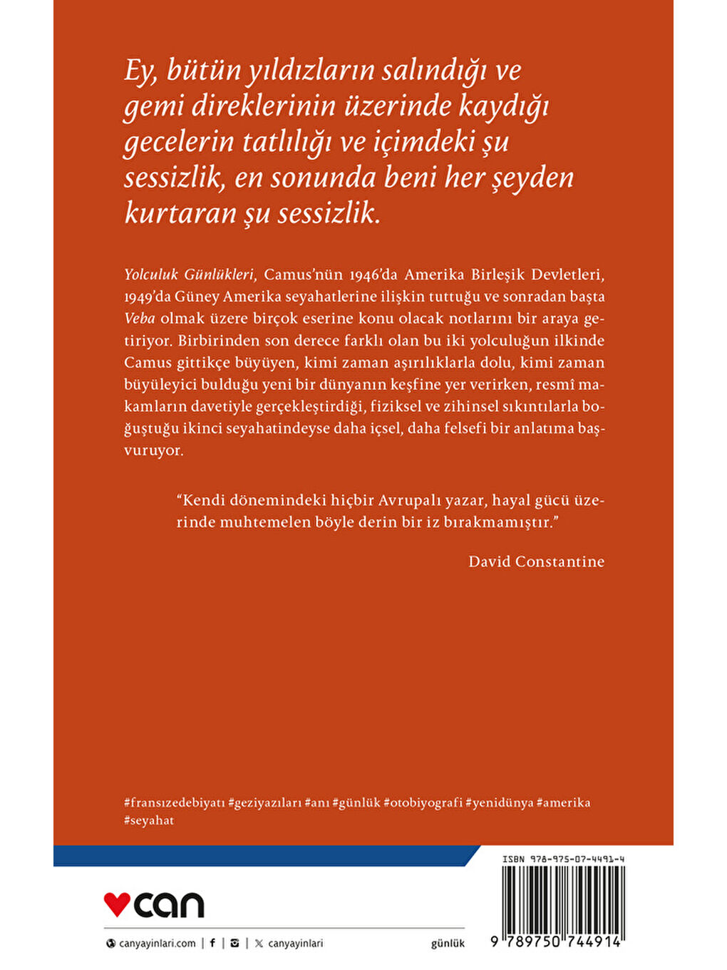 Can Yayınları Yolculuk Günlükleri - 1