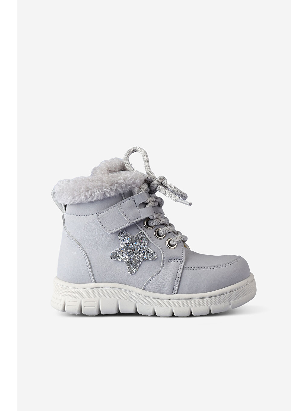 Punto Kürklü Kız Okul Öncesi Gri Bot