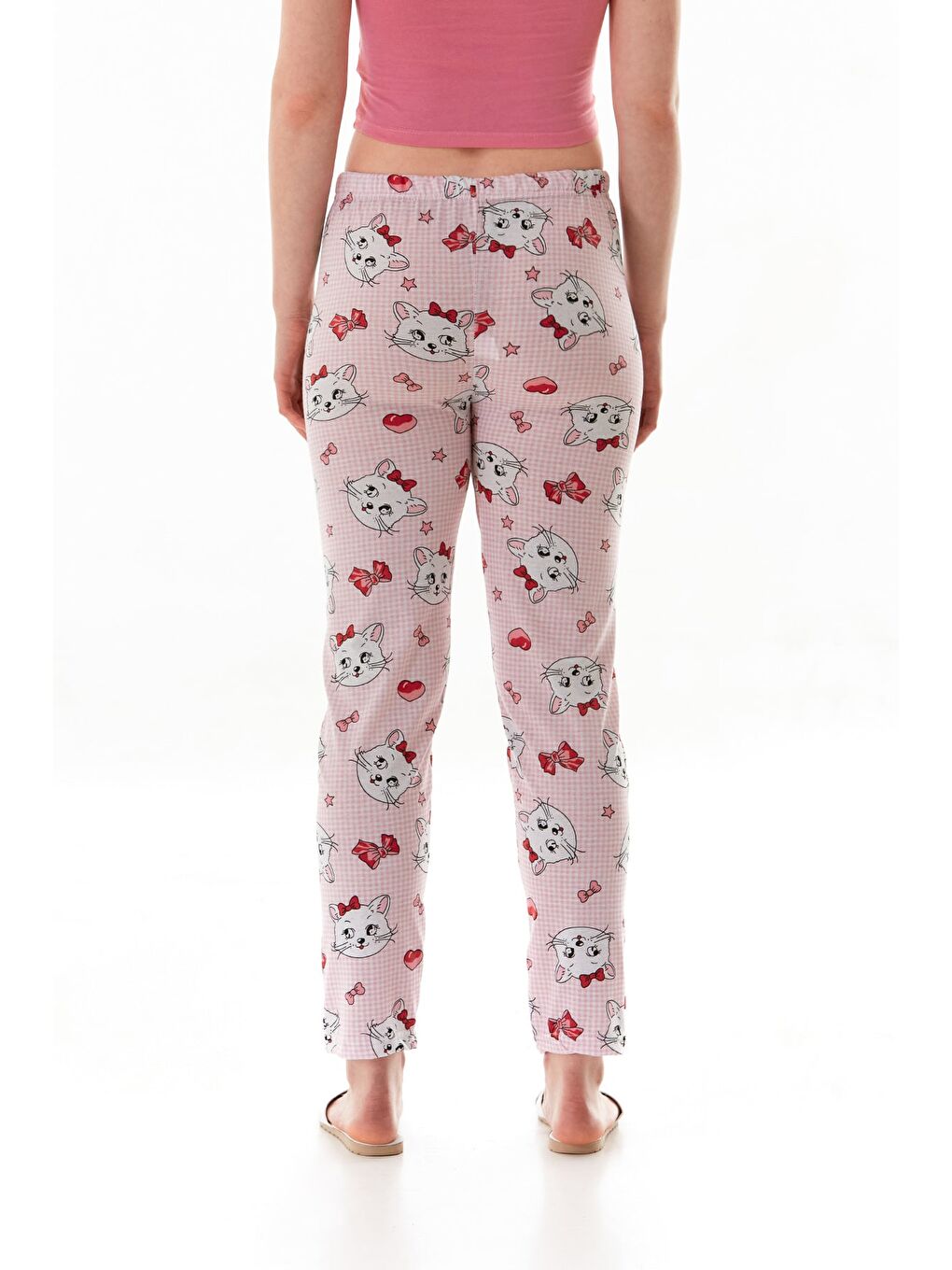 Pembe Limon Baskılı Pijama Altı-2