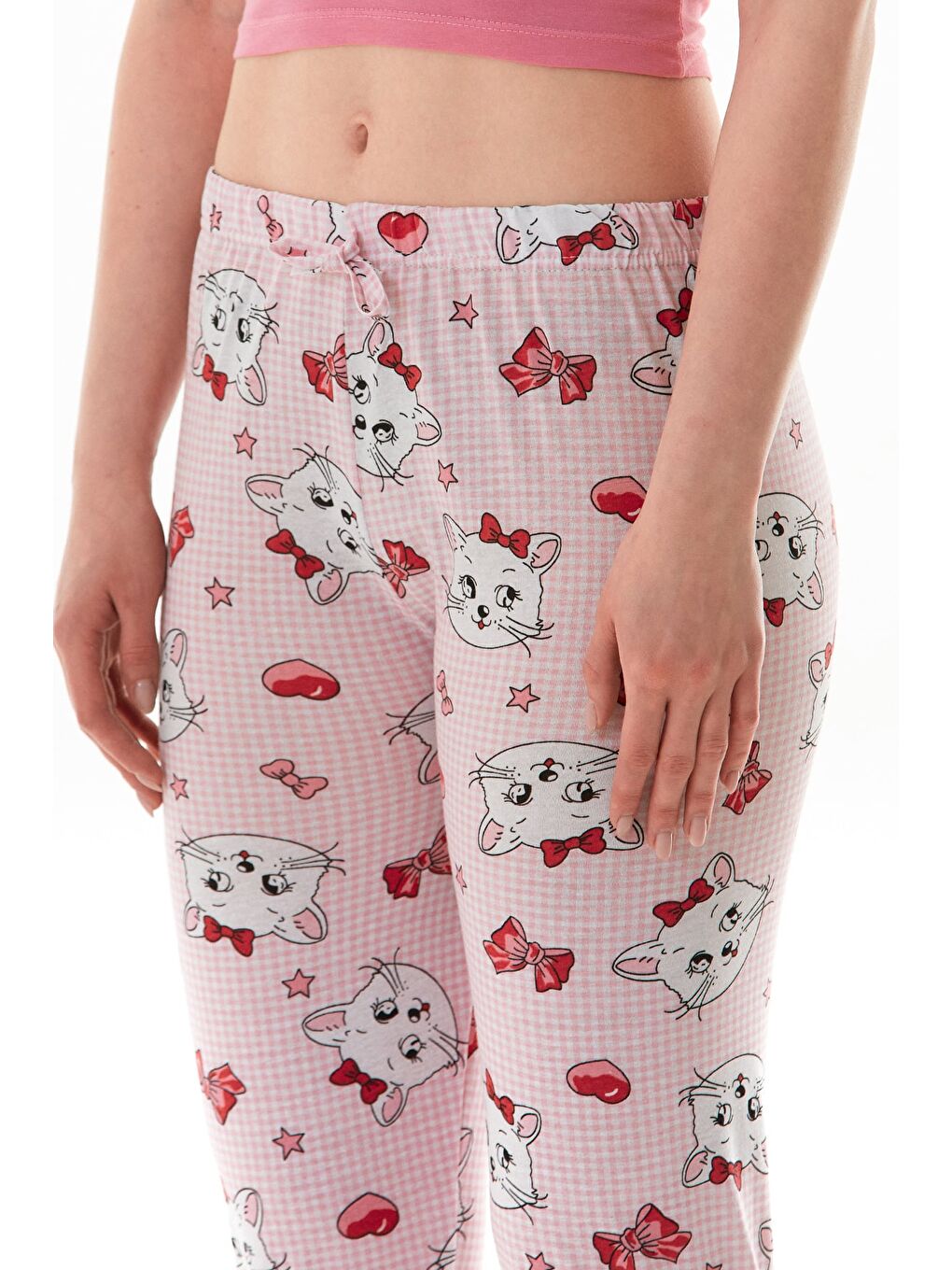 Pembe Limon Baskılı Pijama Altı-4