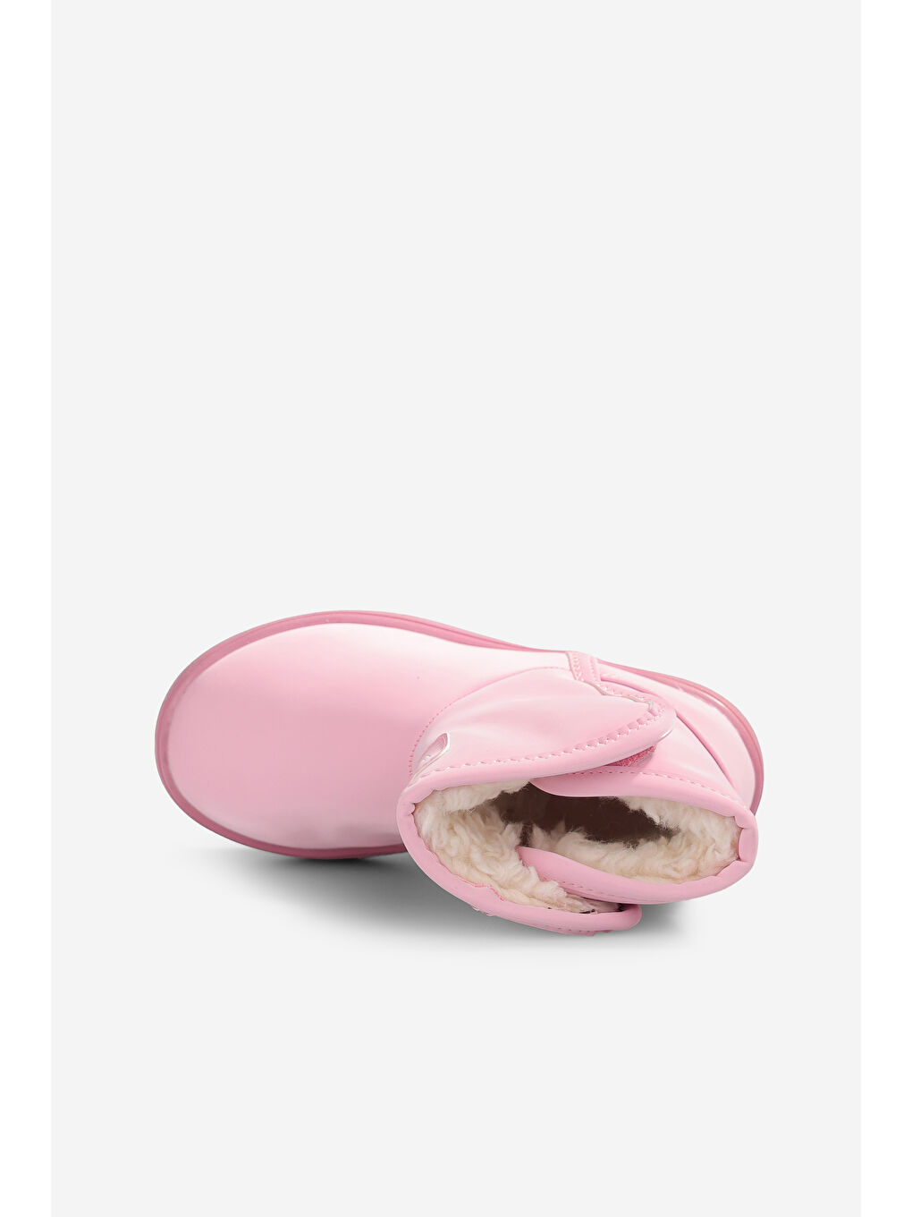 Pembe Pak Kürklü Kız Çocuk Pudra Çizme-2
